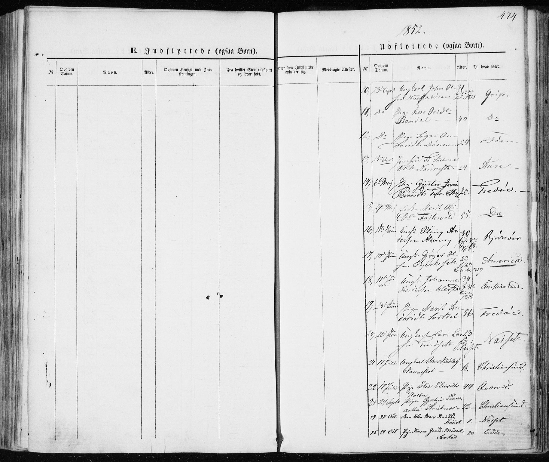 Ministerialprotokoller, klokkerbøker og fødselsregistre - Møre og Romsdal, AV/SAT-A-1454/586/L0984: Parish register (official) no. 586A10, 1844-1856, p. 474