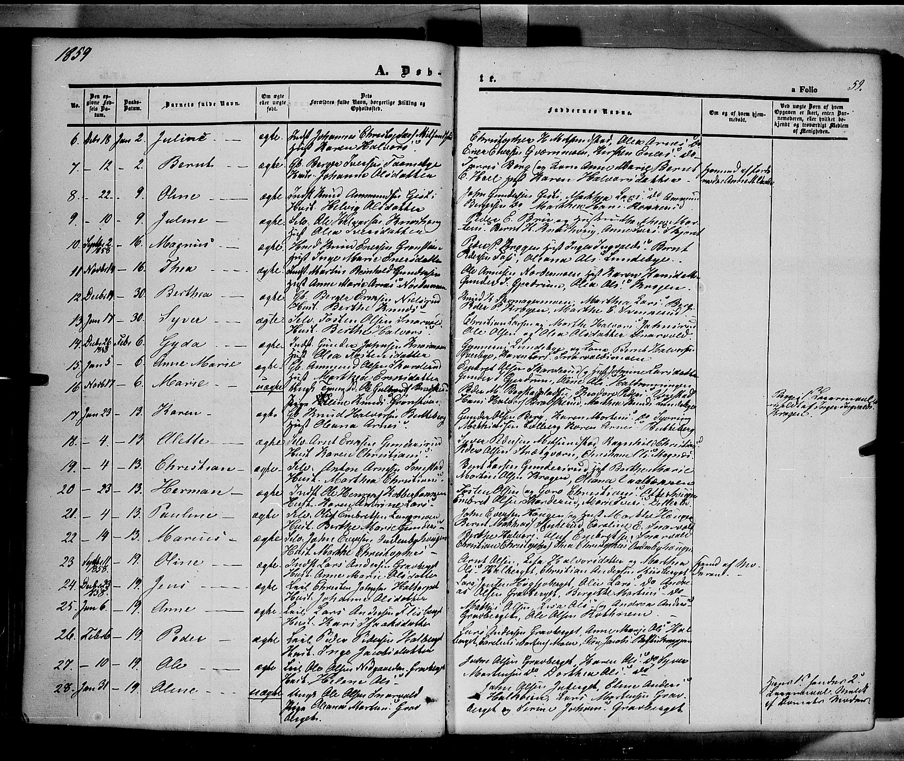 Våler prestekontor, Hedmark, AV/SAH-PREST-040/H/Ha/Haa/L0001: Parish register (official) no. 1, 1849-1878, p. 59