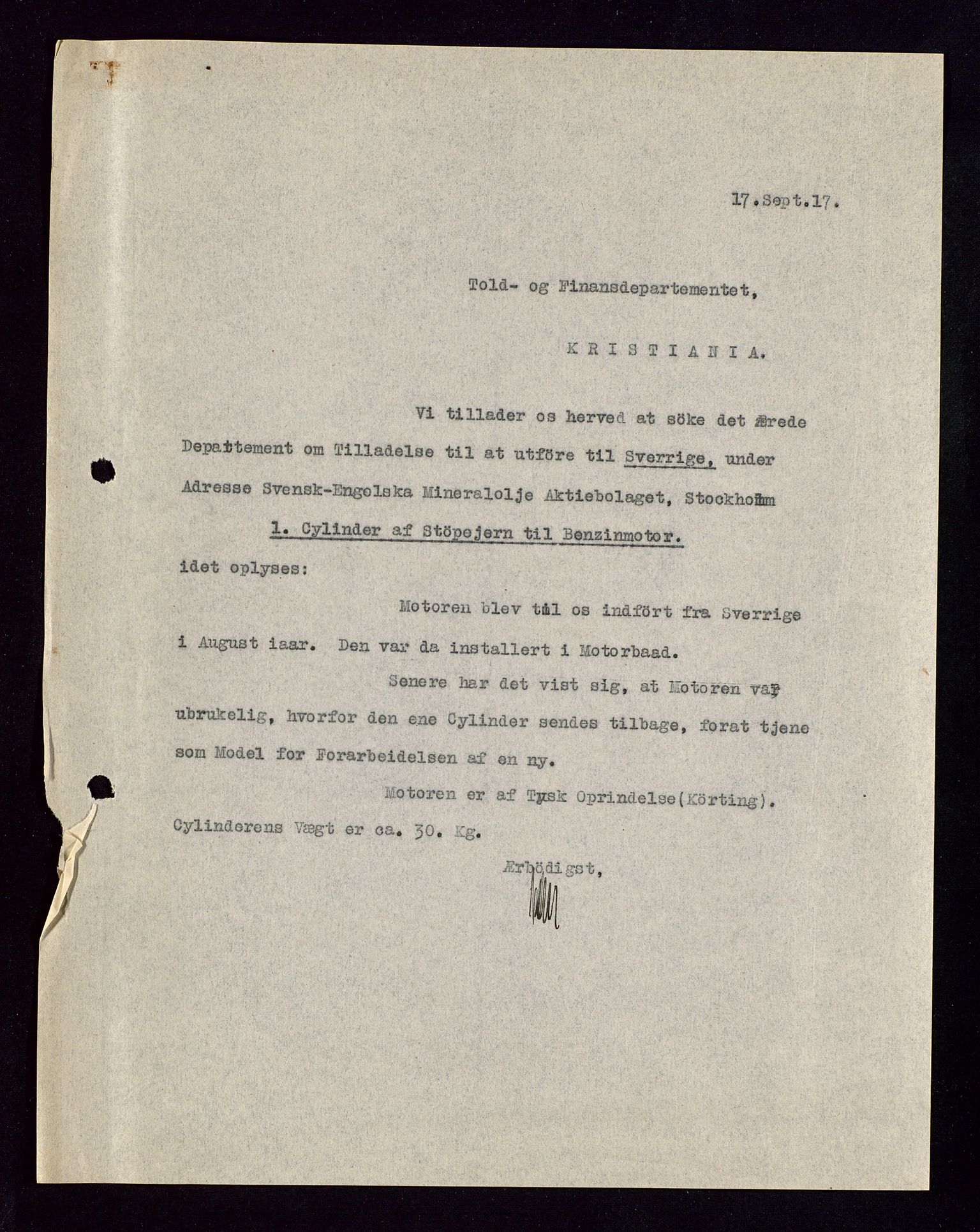 Pa 1521 - A/S Norske Shell, AV/SAST-A-101915/E/Ea/Eaa/L0002: Sjefskorrespondanse, 1917-1918, p. 368