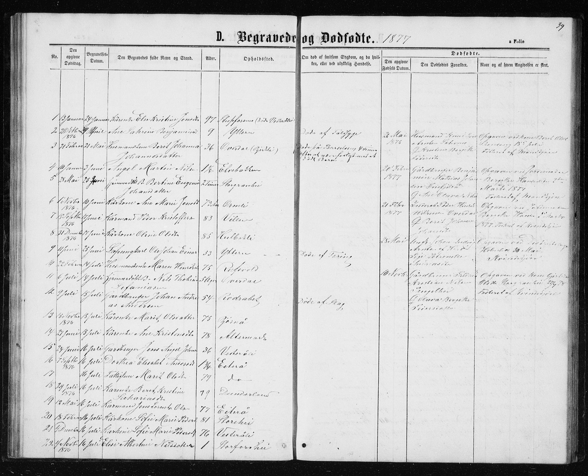 Ministerialprotokoller, klokkerbøker og fødselsregistre - Nordland, AV/SAT-A-1459/827/L0418: Parish register (copy) no. 827C07, 1863-1886, p. 39