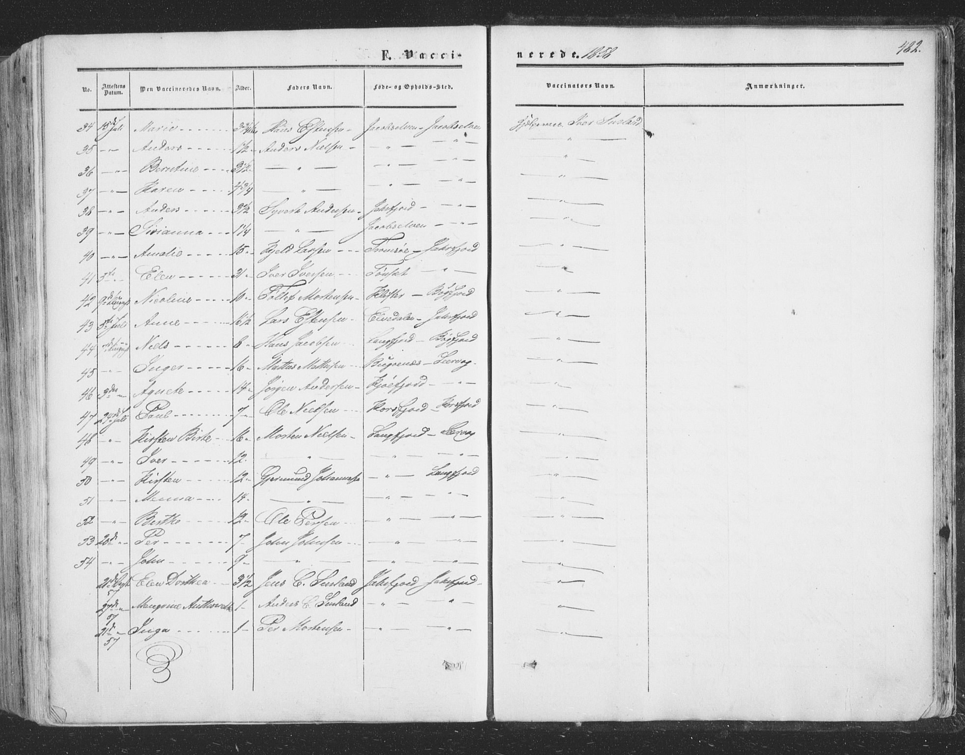 Vadsø sokneprestkontor, AV/SATØ-S-1325/H/Ha/L0004kirke: Parish register (official) no. 4, 1854-1880, p. 482