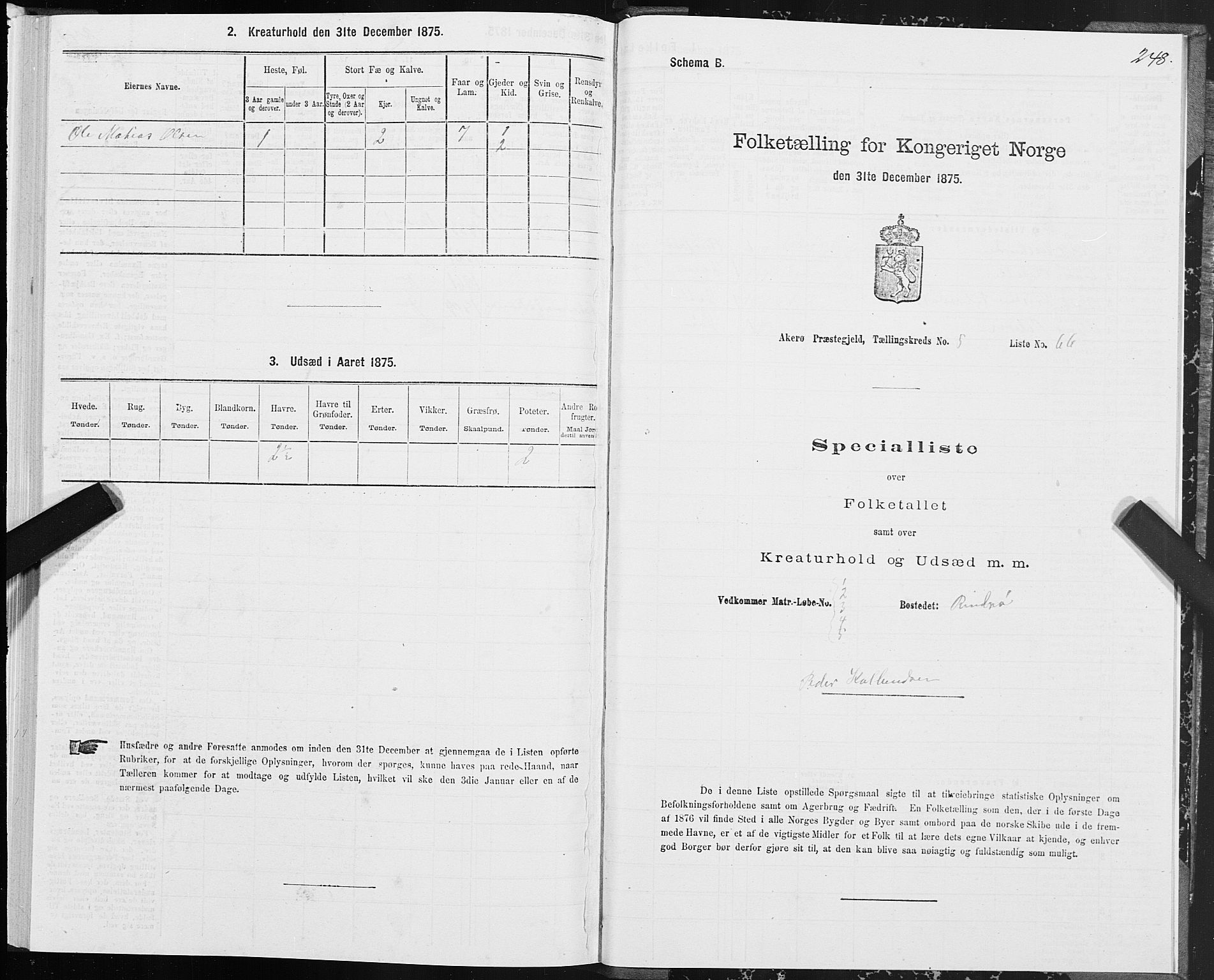 SAT, 1875 census for 1545P Aukra, 1875, p. 2248