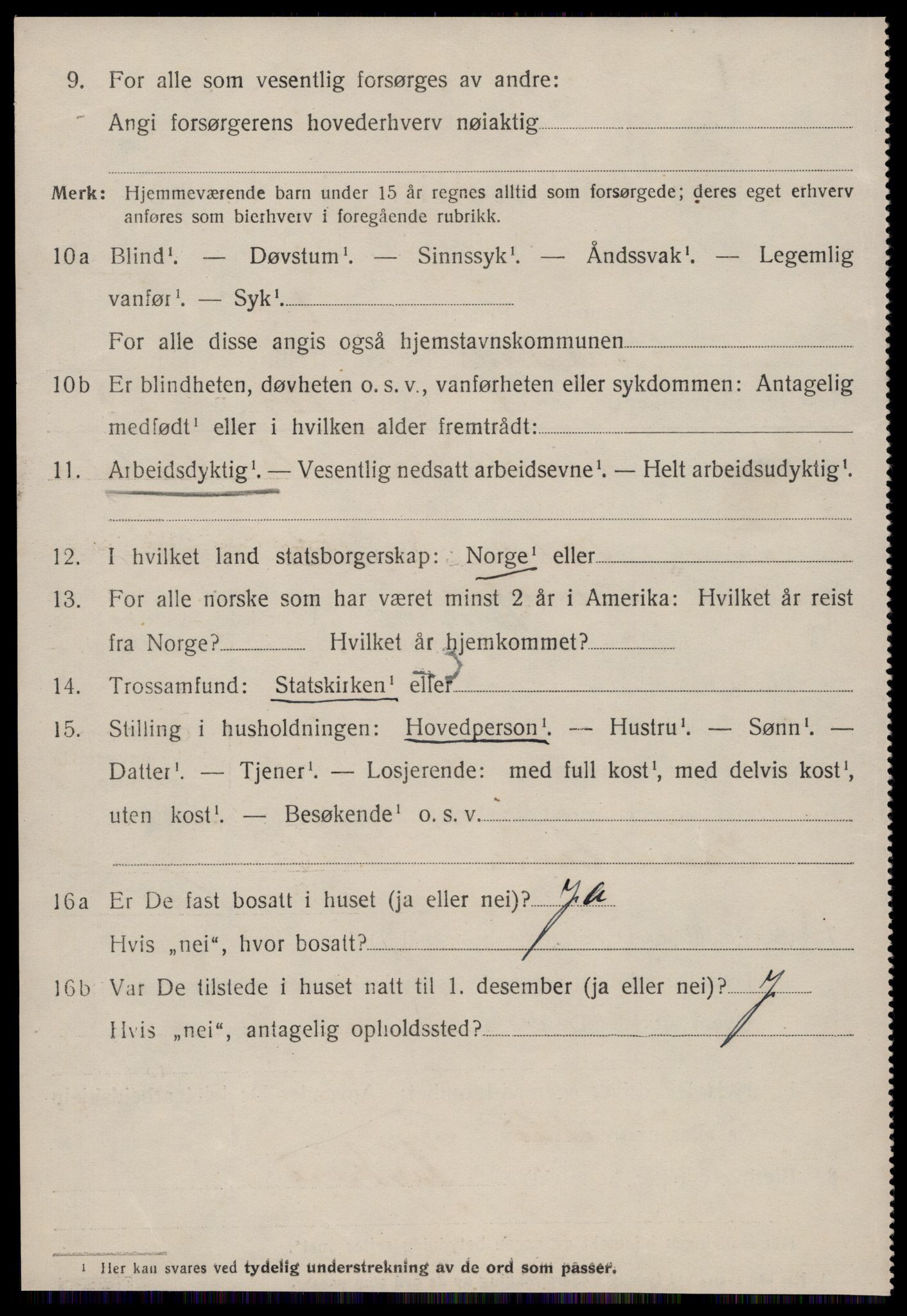 SAT, 1920 census for Borgund, 1920, p. 19339