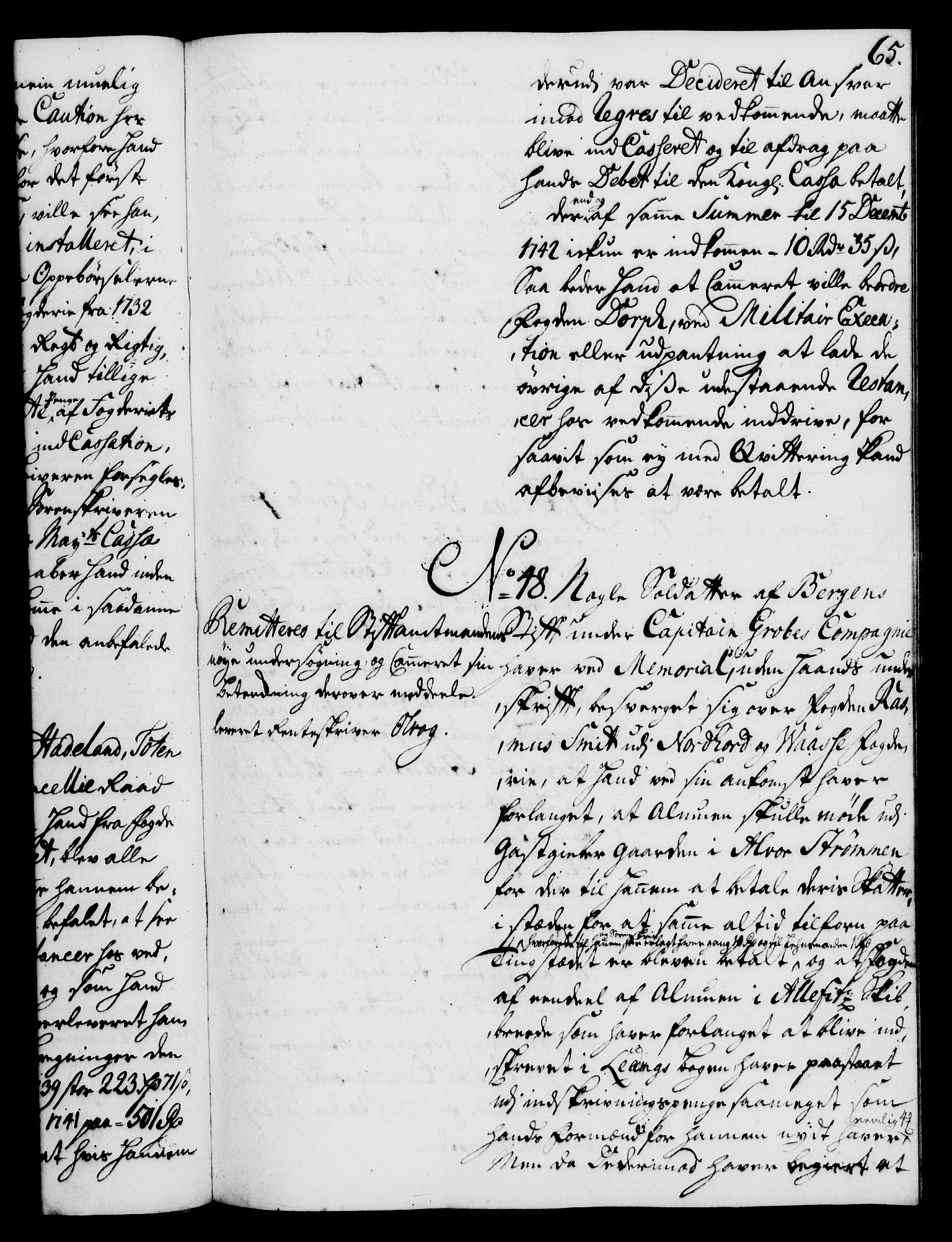 Rentekammeret, Kammerkanselliet, RA/EA-3111/G/Gh/Gha/L0025: Norsk ekstraktmemorialprotokoll (merket RK 53.70), 1743-1744, p. 65