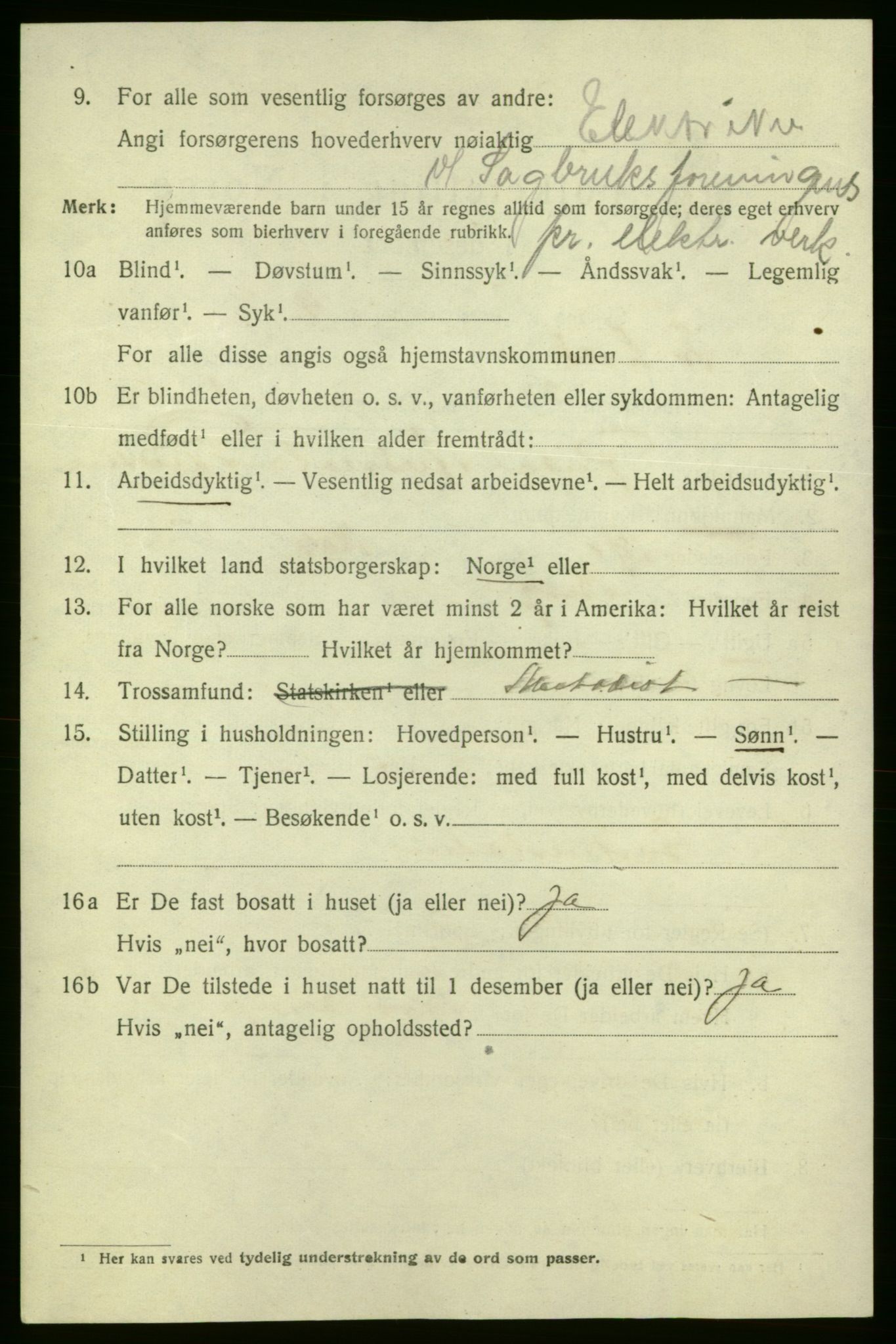 SAO, 1920 census for Fredrikshald, 1920, p. 10250