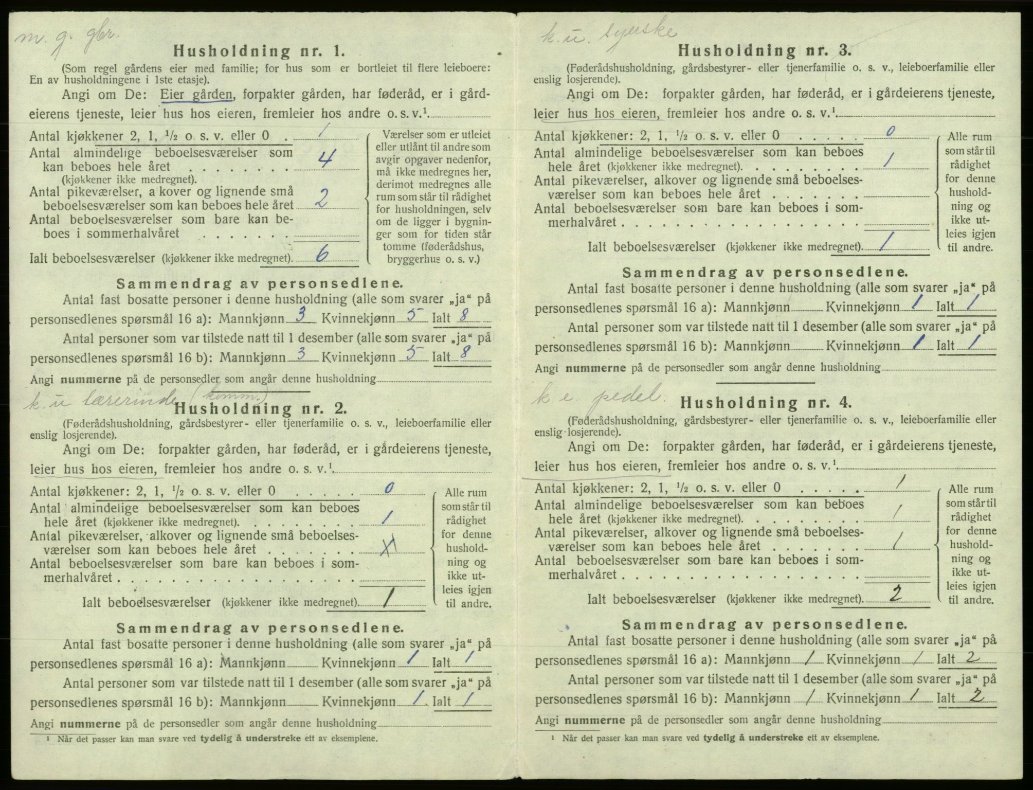 SAB, 1920 census for Fana, 1920, p. 3520