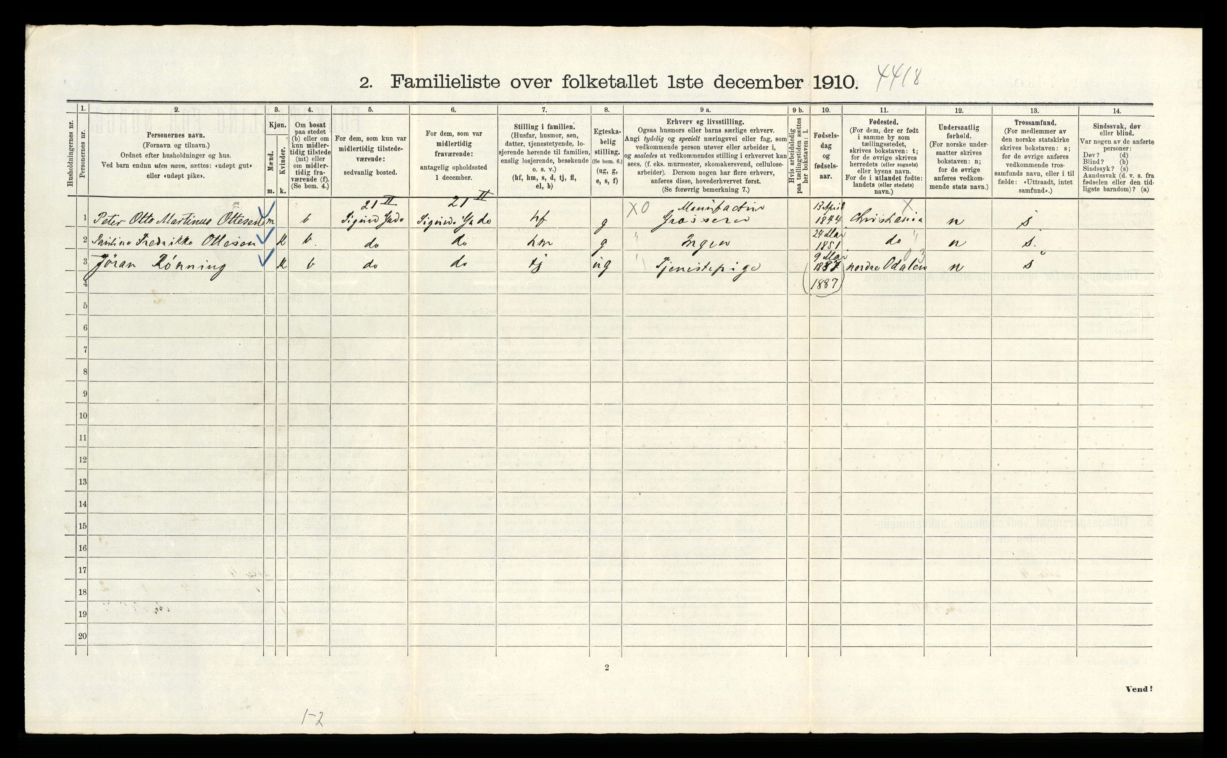 RA, 1910 census for Kristiania, 1910, p. 90862