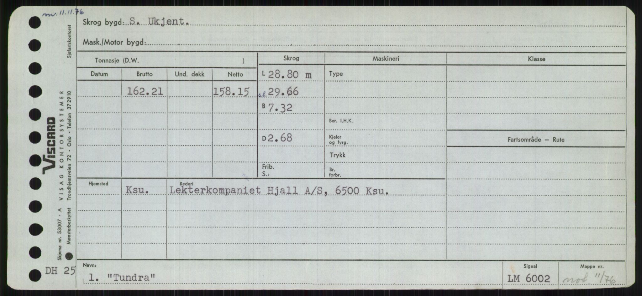 Sjøfartsdirektoratet med forløpere, Skipsmålingen, AV/RA-S-1627/H/Hc/L0001: Lektere, A-Y, p. 555