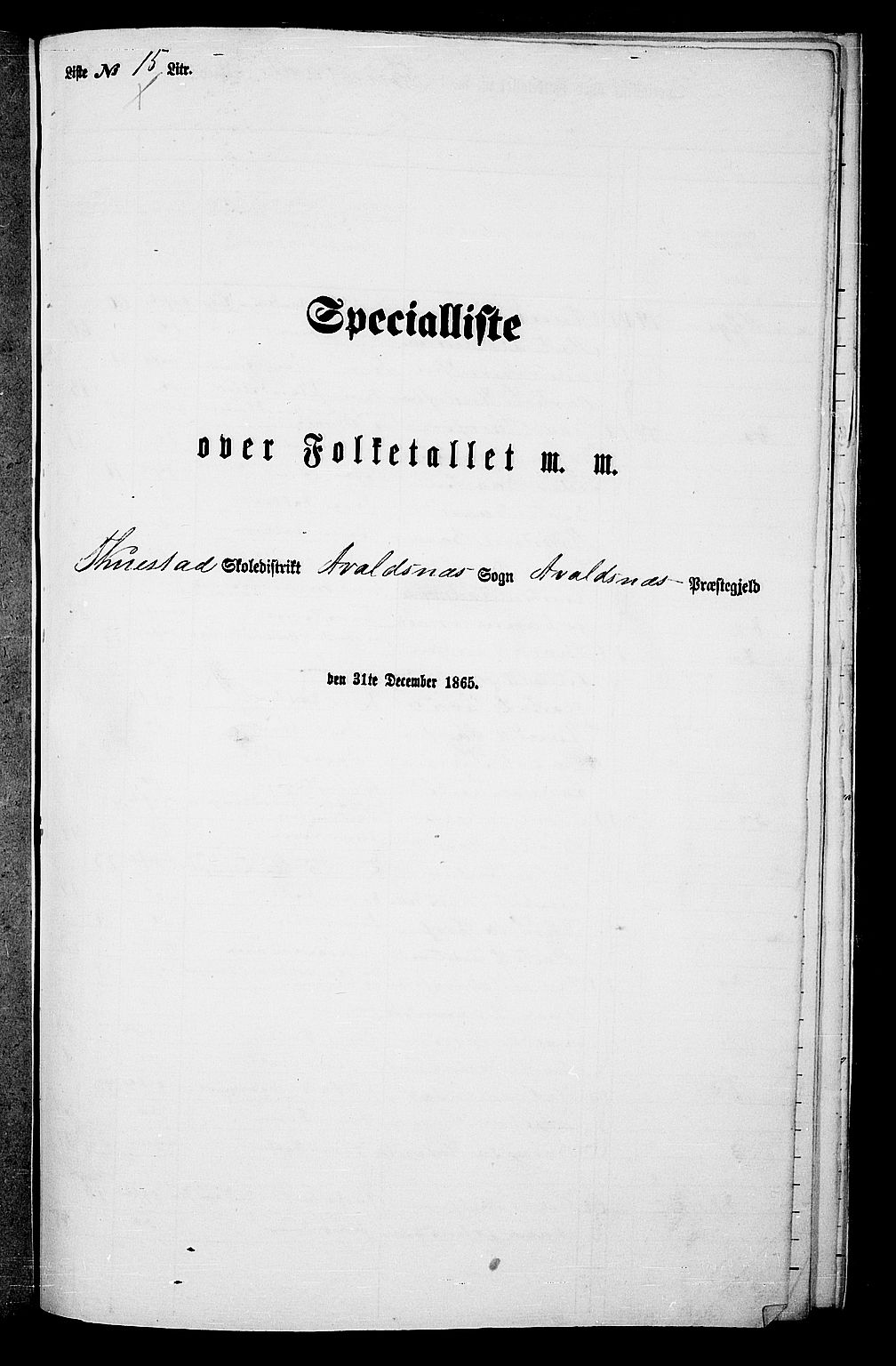 RA, 1865 census for Avaldsnes, 1865, p. 215