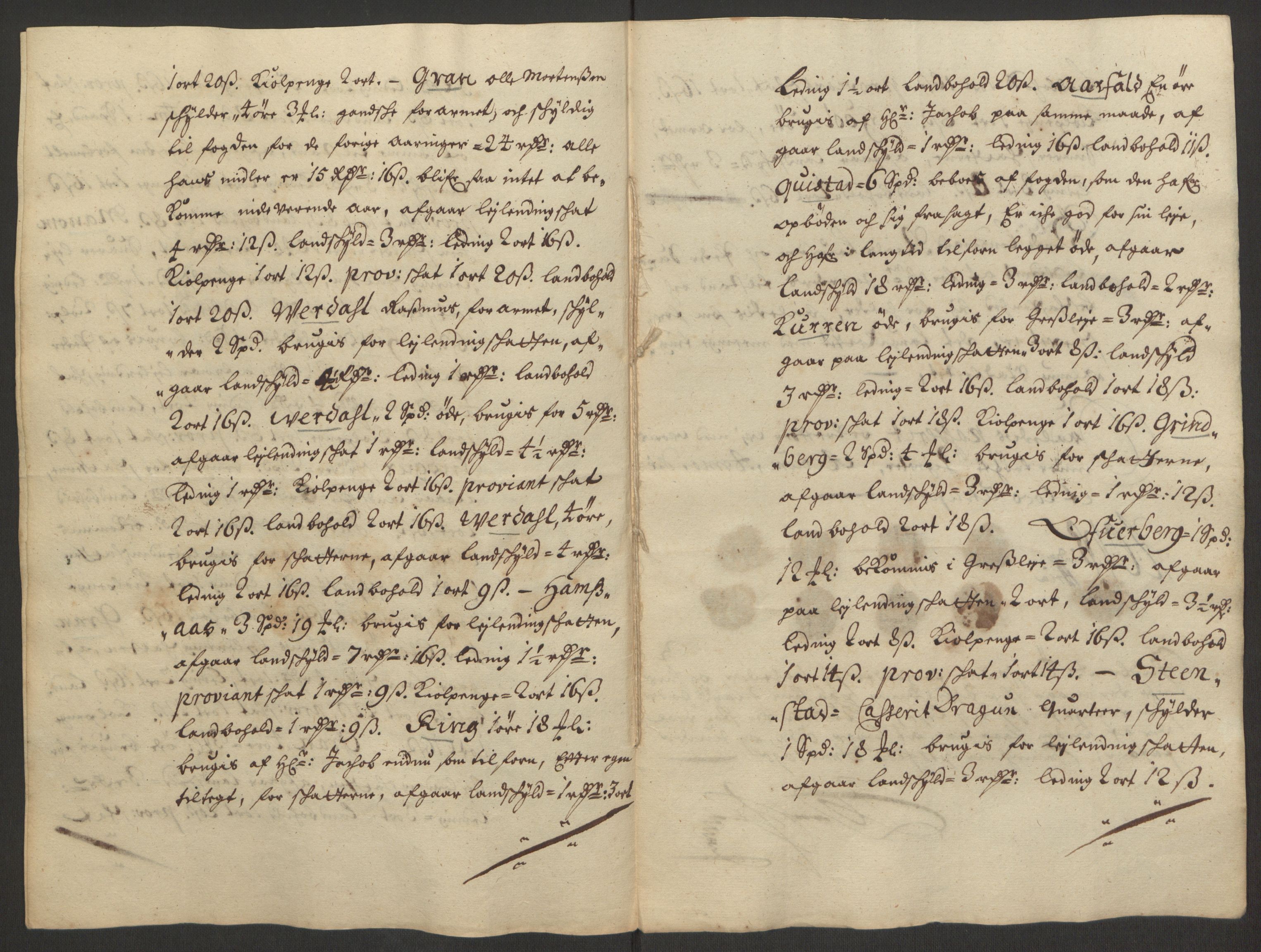 Rentekammeret inntil 1814, Reviderte regnskaper, Fogderegnskap, AV/RA-EA-4092/R63/L4308: Fogderegnskap Inderøy, 1692-1694, p. 633