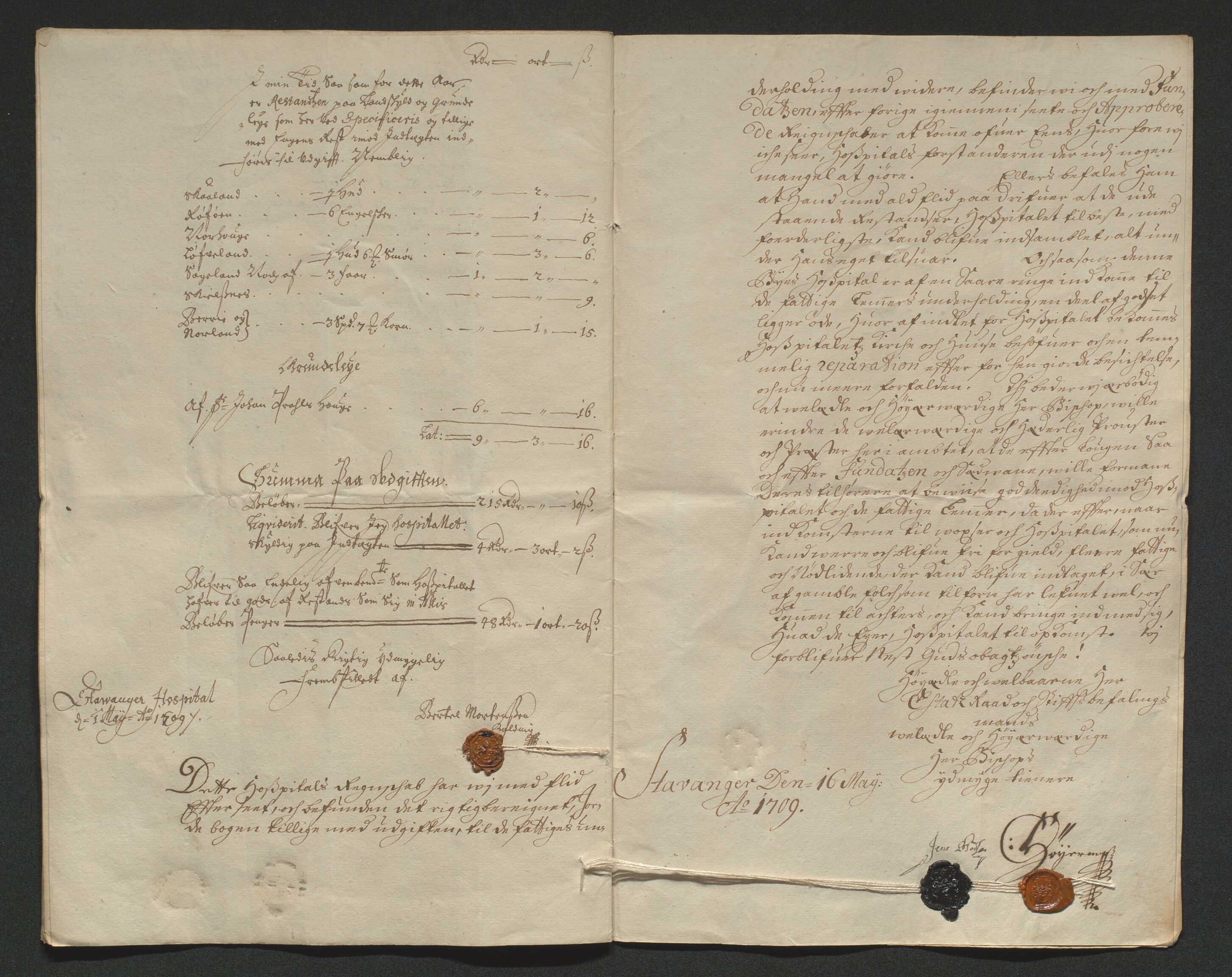 Biskopen i Kristiansand, AV/SAK-1113-0001/G/Gh/L0079/0001: C 236 - Stavanger Hospital / Regnskap for Stavanger Hospital, 1655-1711, p. 217