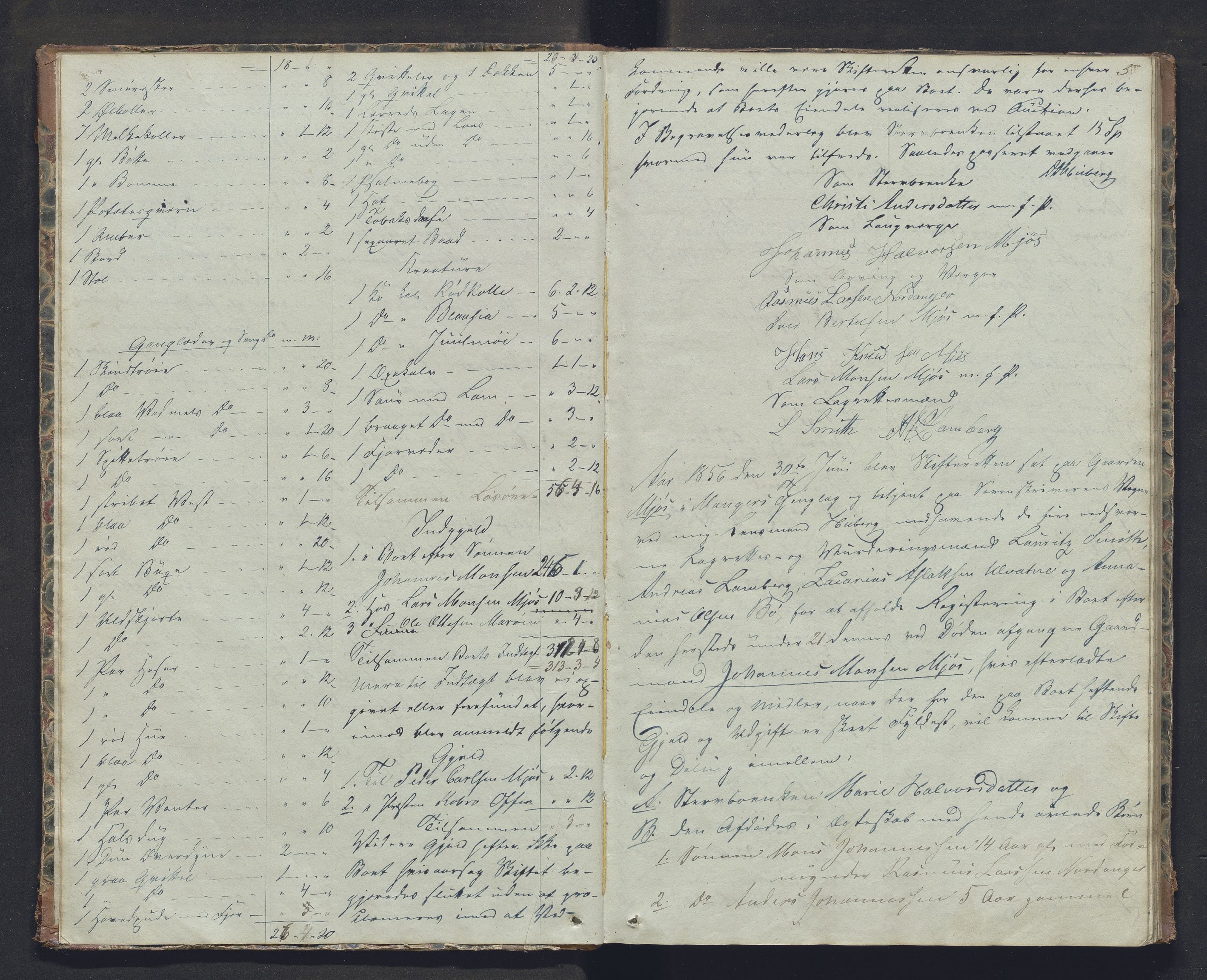 Nordhordland sorenskrivar, SAB/A-2901/1/H/Hb/L0019: Registreringsprotokollar, 1856-1859, p. 5