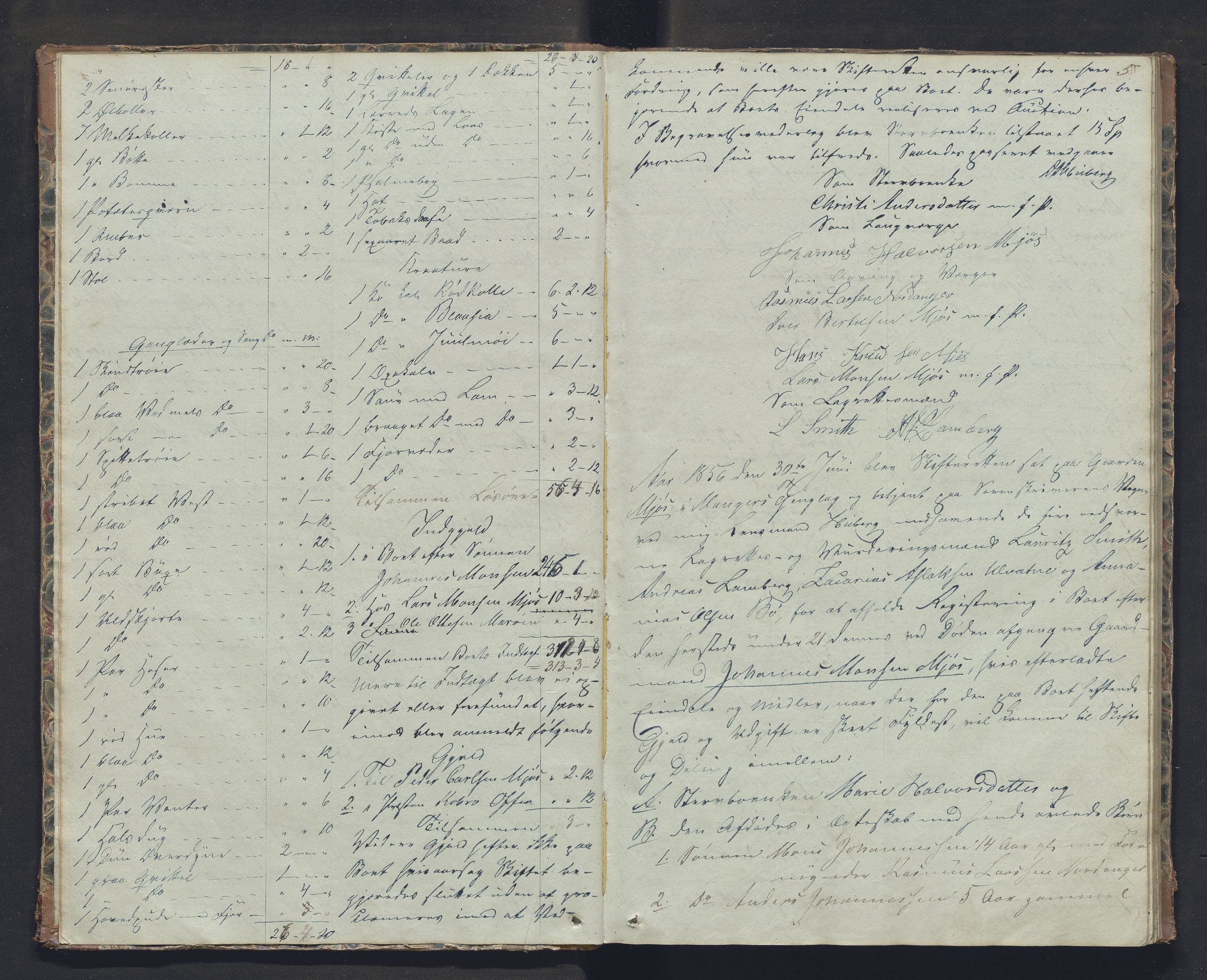 Nordhordland sorenskrivar, AV/SAB-A-2901/1/H/Hb/L0019: Registreringsprotokollar, 1856-1859, p. 5