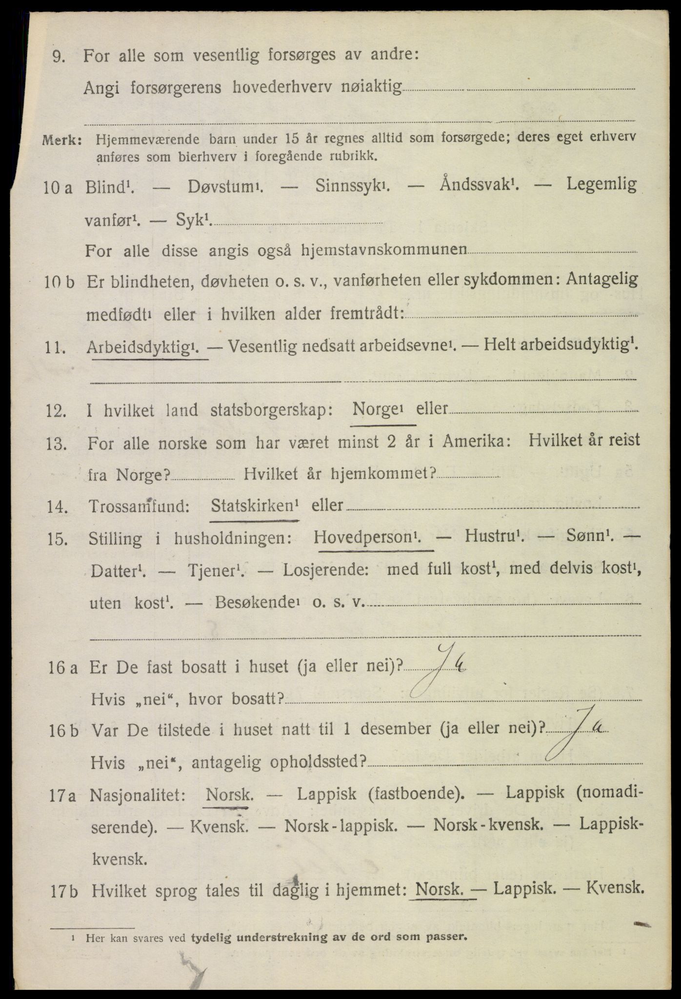 SAT, 1920 census for Bø, 1920, p. 10379