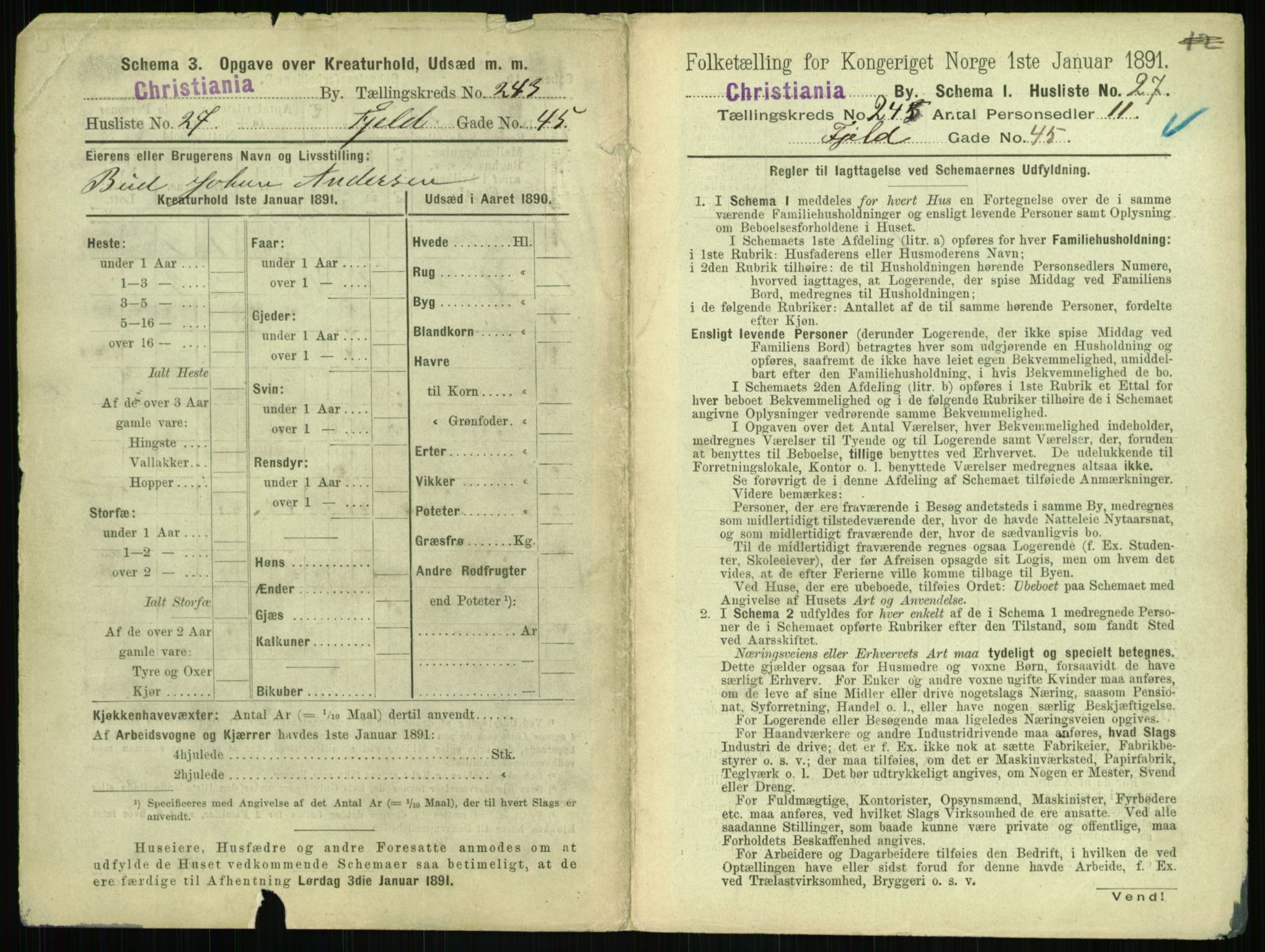 RA, 1891 census for 0301 Kristiania, 1891, p. 147803