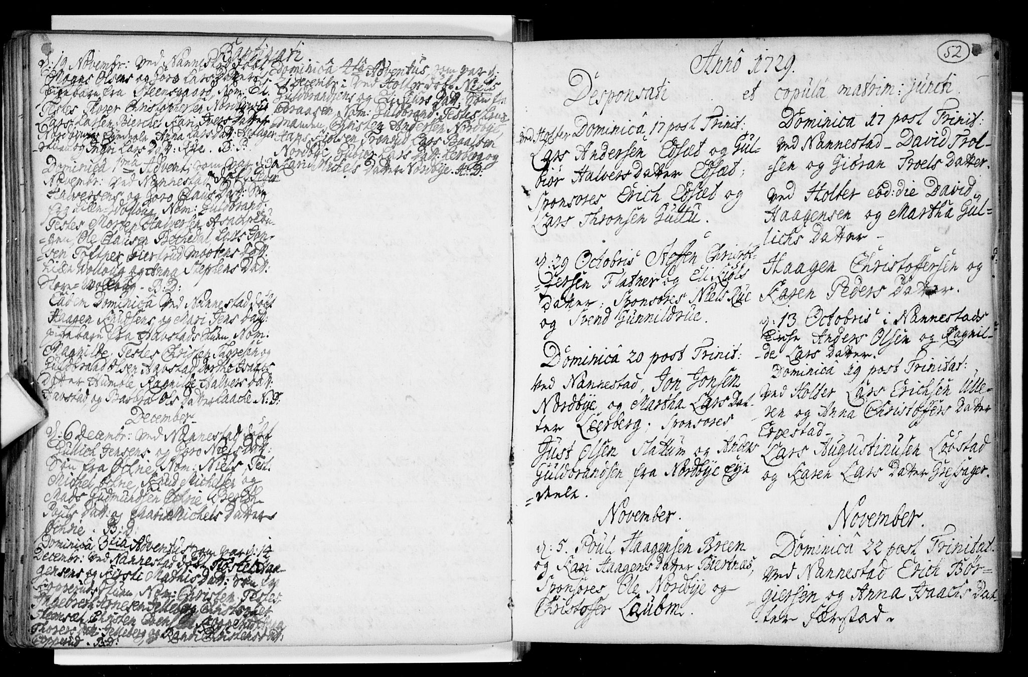 Nannestad prestekontor Kirkebøker, SAO/A-10414a/F/Fa/L0005: Parish register (official) no. I 5, 1729-1738, p. 52