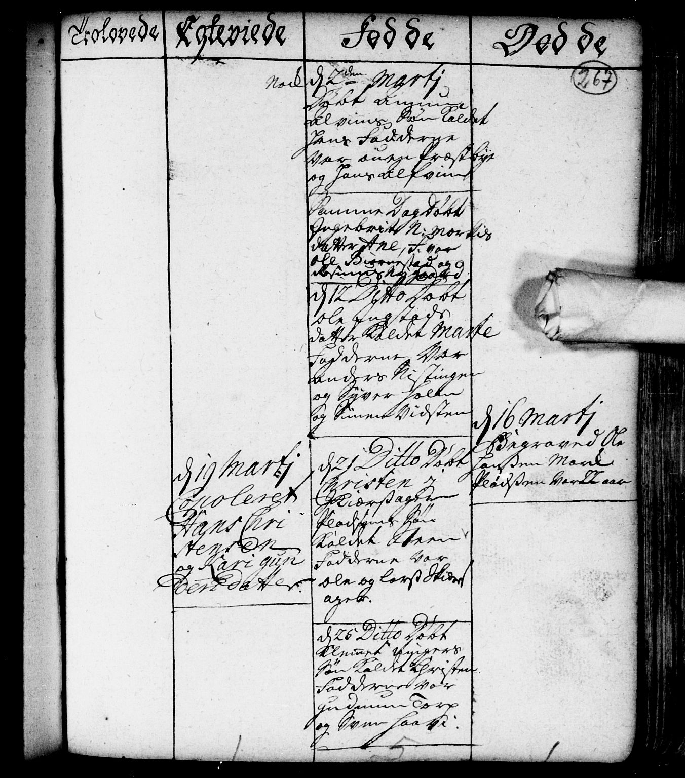 Spydeberg prestekontor Kirkebøker, AV/SAO-A-10924/F/Fa/L0001: Parish register (official) no. I 1, 1696-1738, p. 267