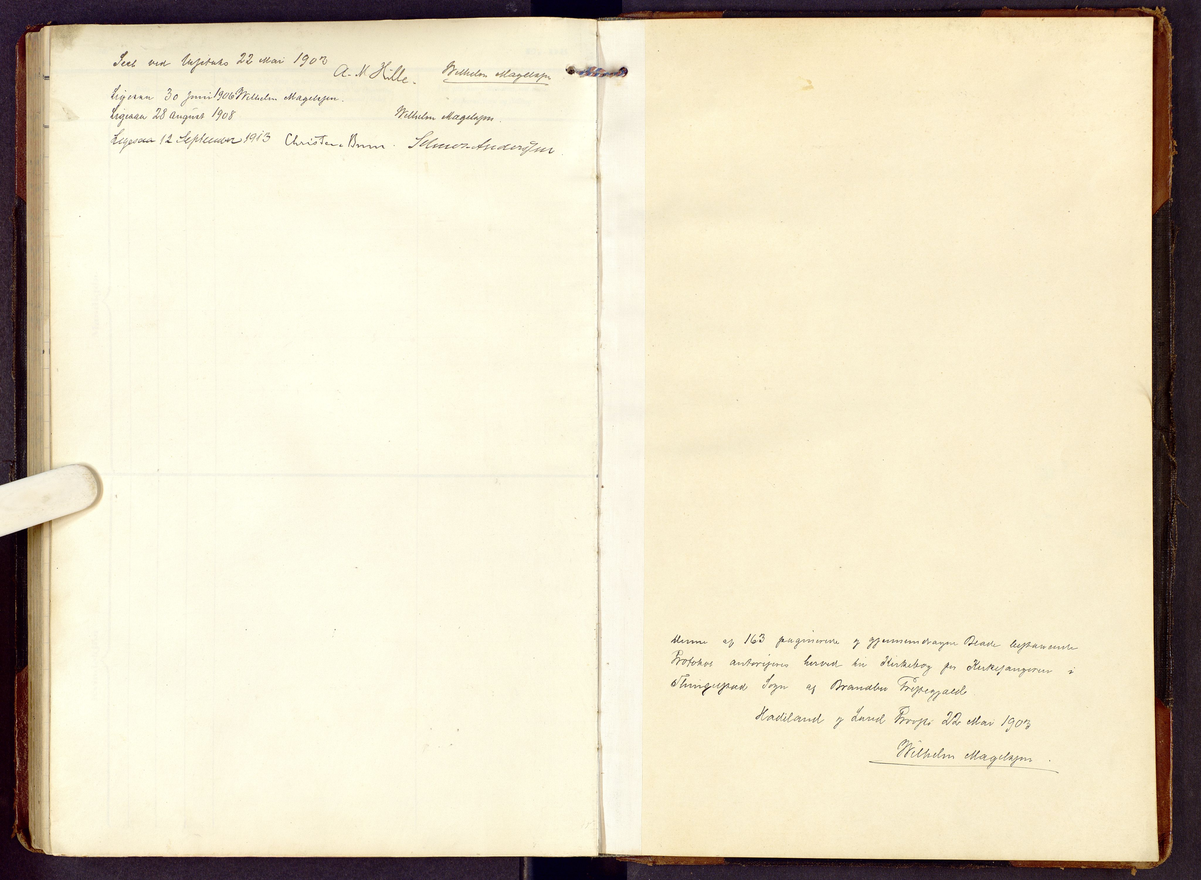 Brandbu prestekontor, SAH/PREST-114/H/Ha/Hab/L0009: Parish register (copy) no. 9, 1903-1916