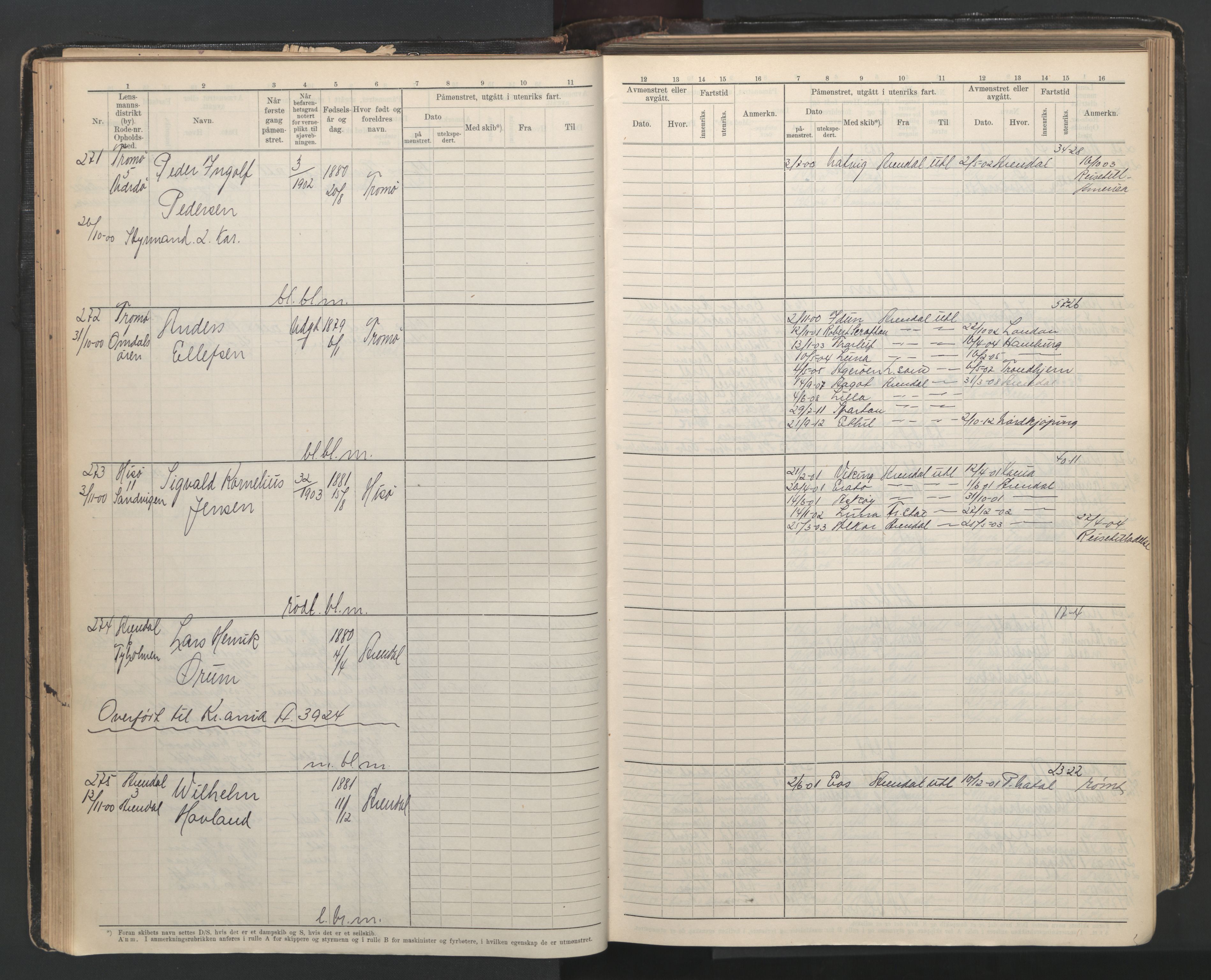 Arendal mønstringskrets, AV/SAK-2031-0012/F/Fb/L0003: Hovedrulle A nr 1-2495, E-4, 1899-1949, p. 60
