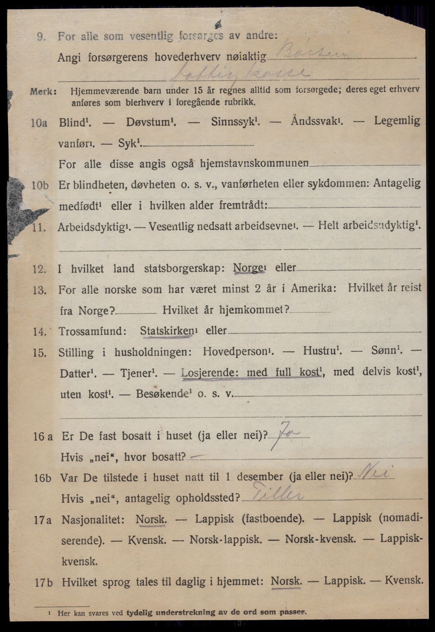 SAT, 1920 census for Strinda, 1920, p. 25565