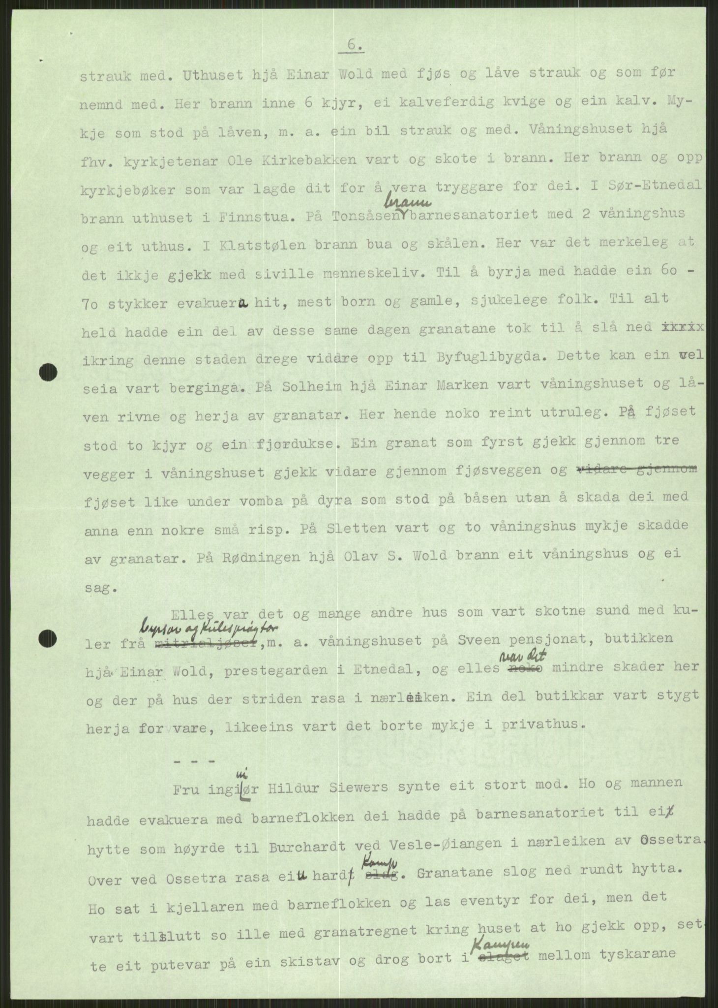 Forsvaret, Forsvarets krigshistoriske avdeling, AV/RA-RAFA-2017/Y/Ya/L0014: II-C-11-31 - Fylkesmenn.  Rapporter om krigsbegivenhetene 1940., 1940, p. 154