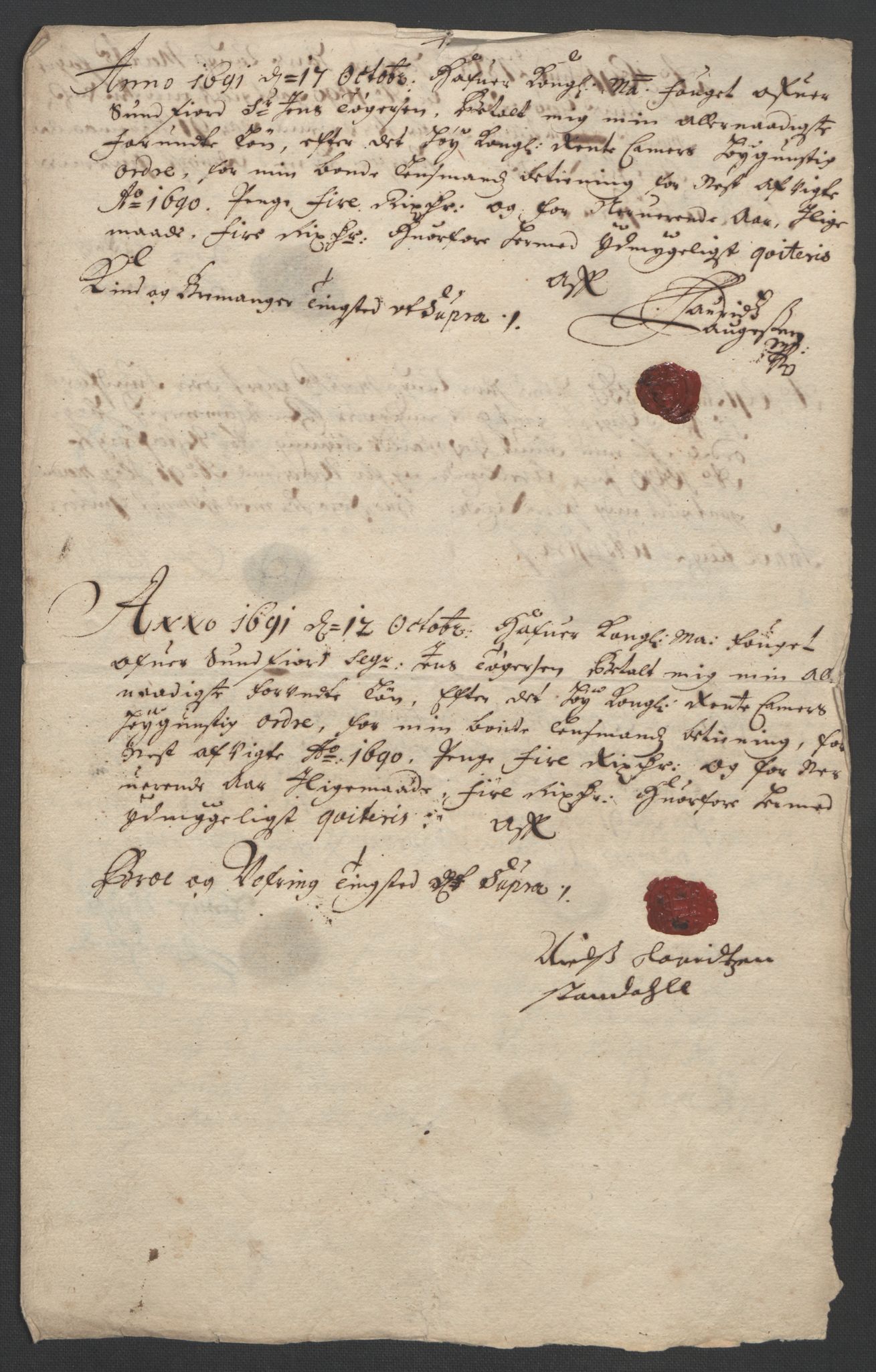 Rentekammeret inntil 1814, Reviderte regnskaper, Fogderegnskap, AV/RA-EA-4092/R53/L3420: Fogderegnskap Sunn- og Nordfjord, 1691-1692, p. 89