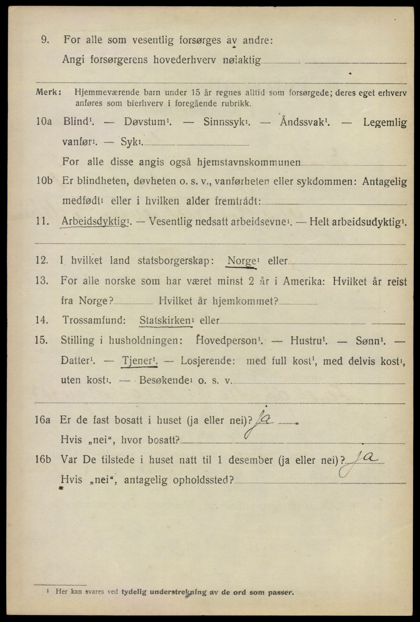 SAO, 1920 census for Enebakk, 1920, p. 4060