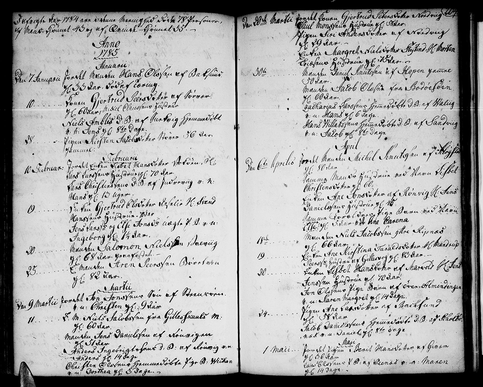 Ministerialprotokoller, klokkerbøker og fødselsregistre - Nordland, SAT/A-1459/801/L0003: Parish register (official) no. 801A03, 1762-1795, p. 204
