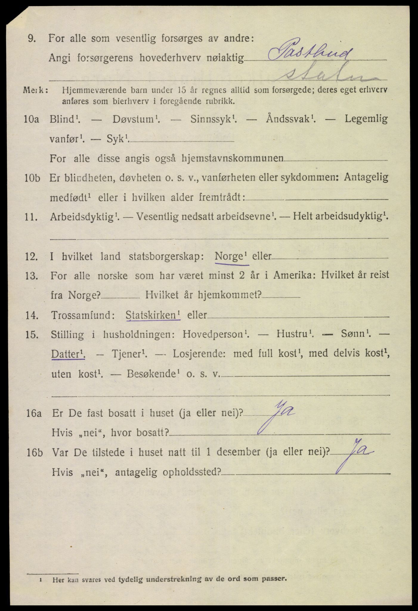 SAK, 1920 census for Froland, 1920, p. 4914