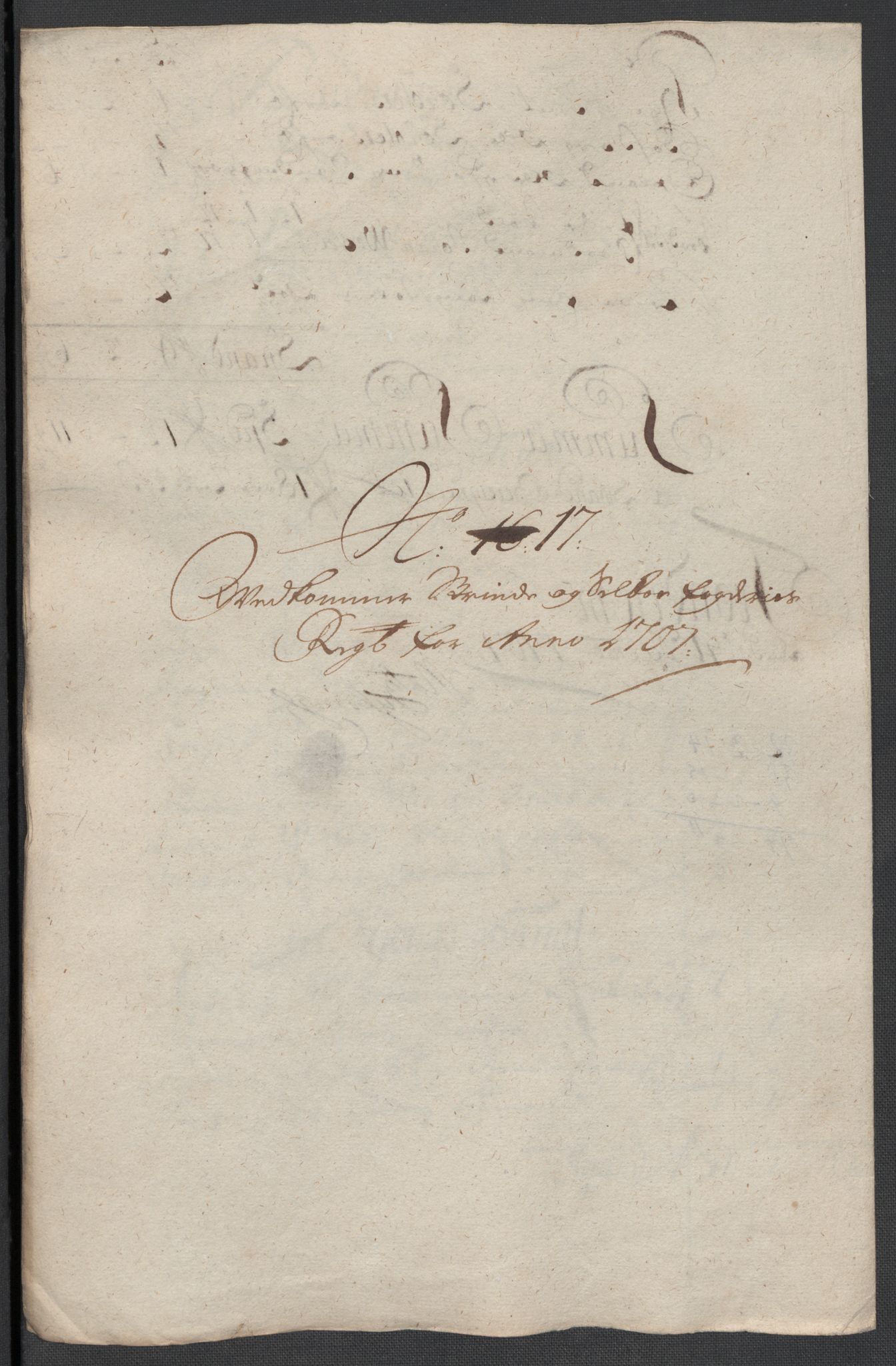 Rentekammeret inntil 1814, Reviderte regnskaper, Fogderegnskap, AV/RA-EA-4092/R61/L4110: Fogderegnskap Strinda og Selbu, 1707-1708, p. 185