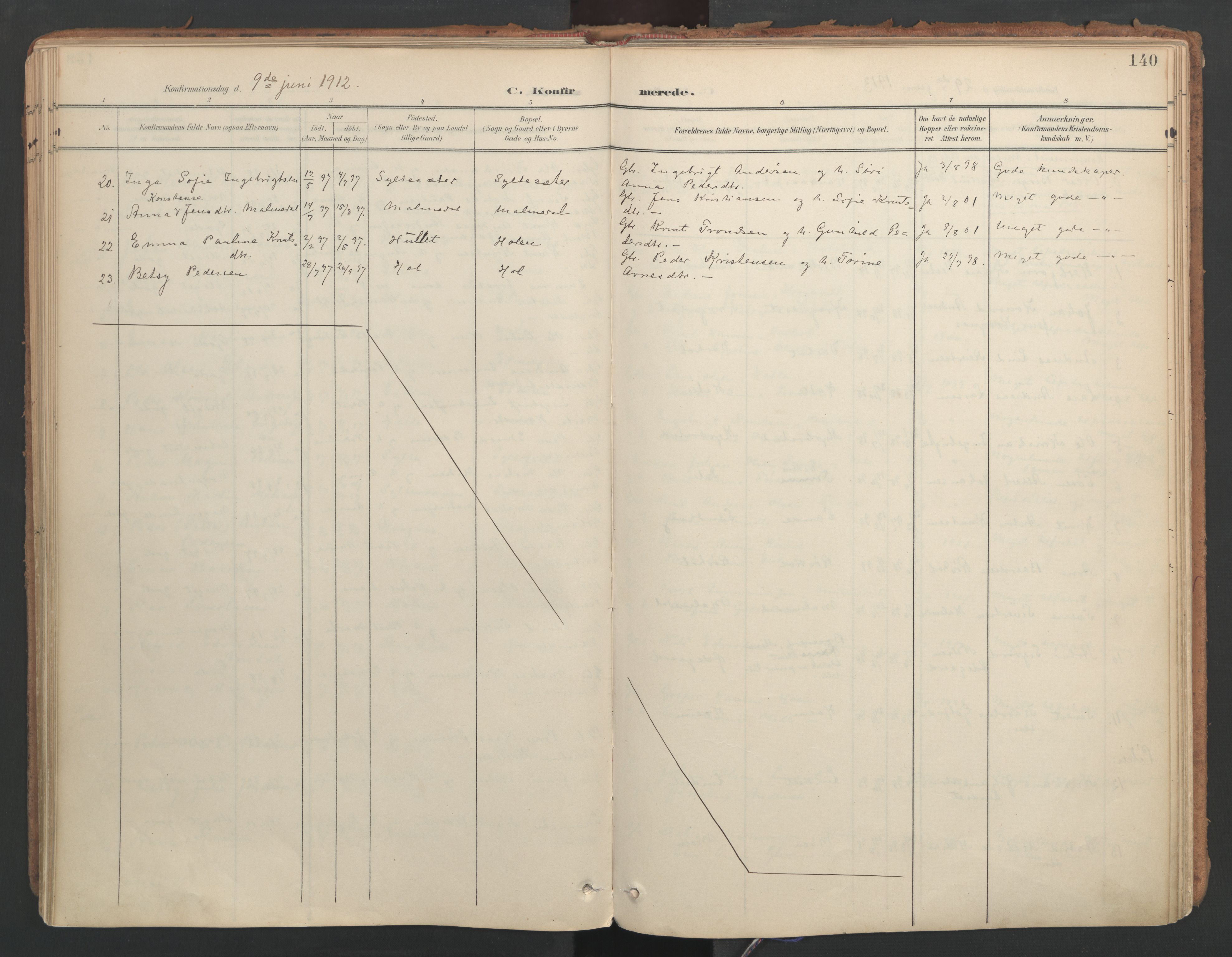 Ministerialprotokoller, klokkerbøker og fødselsregistre - Møre og Romsdal, AV/SAT-A-1454/564/L0741: Parish register (official) no. 564A02, 1900-1976, p. 140