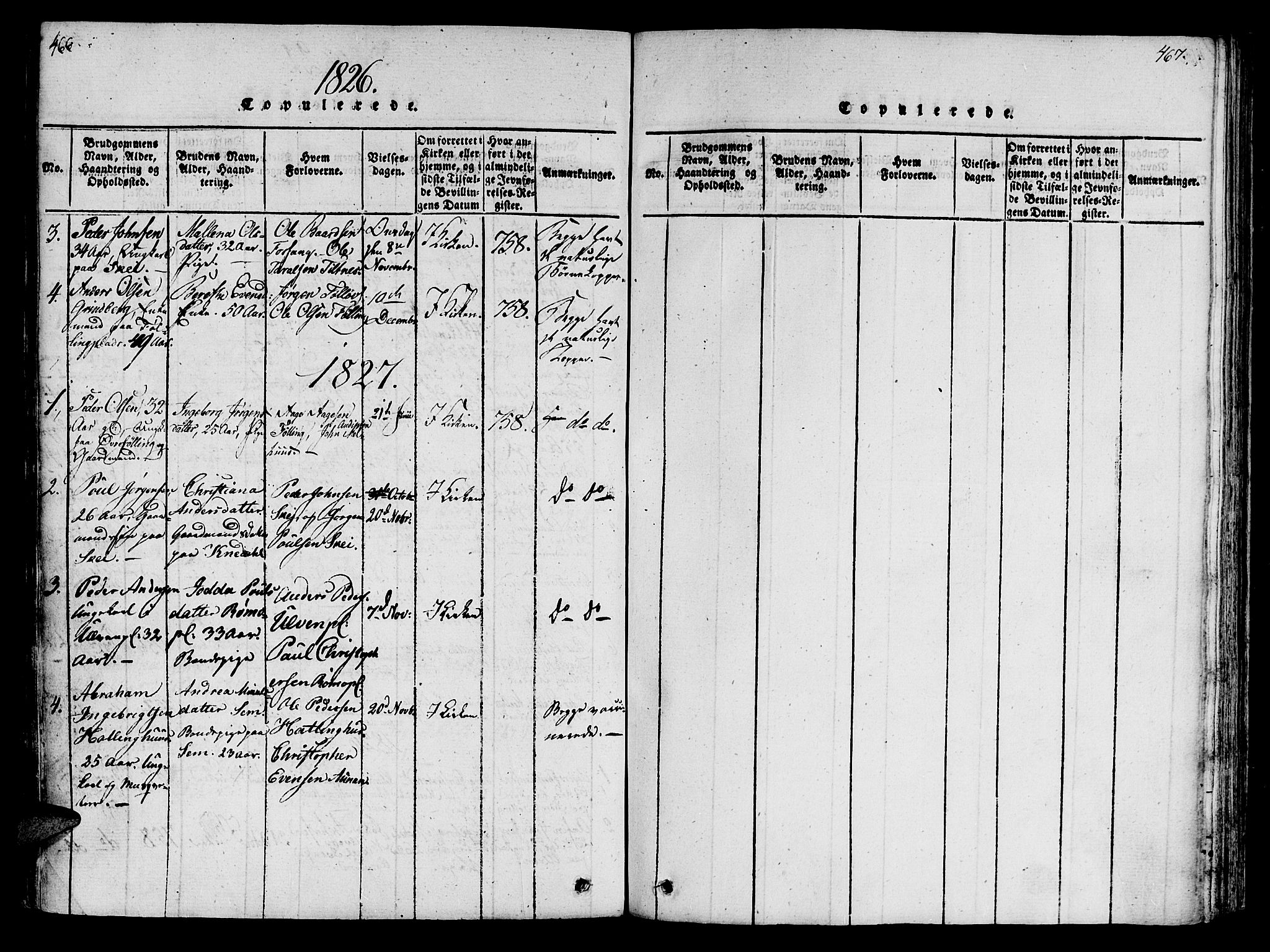 Ministerialprotokoller, klokkerbøker og fødselsregistre - Nord-Trøndelag, SAT/A-1458/746/L0441: Parish register (official) no. 746A03 /4, 1816-1827, p. 466-467
