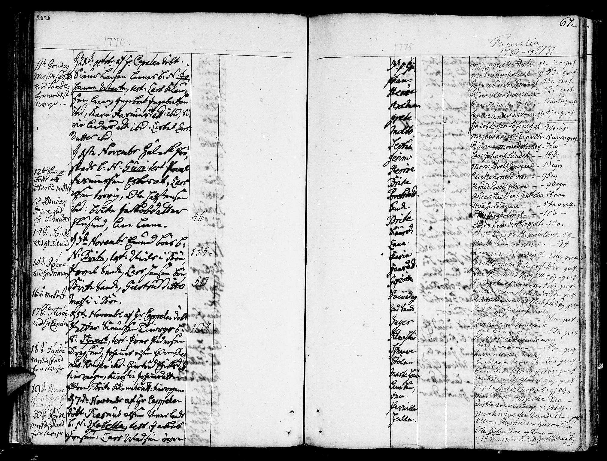 Ministerialprotokoller, klokkerbøker og fødselsregistre - Møre og Romsdal, SAT/A-1454/507/L0067: Parish register (official) no. 507A02, 1767-1788, p. 67