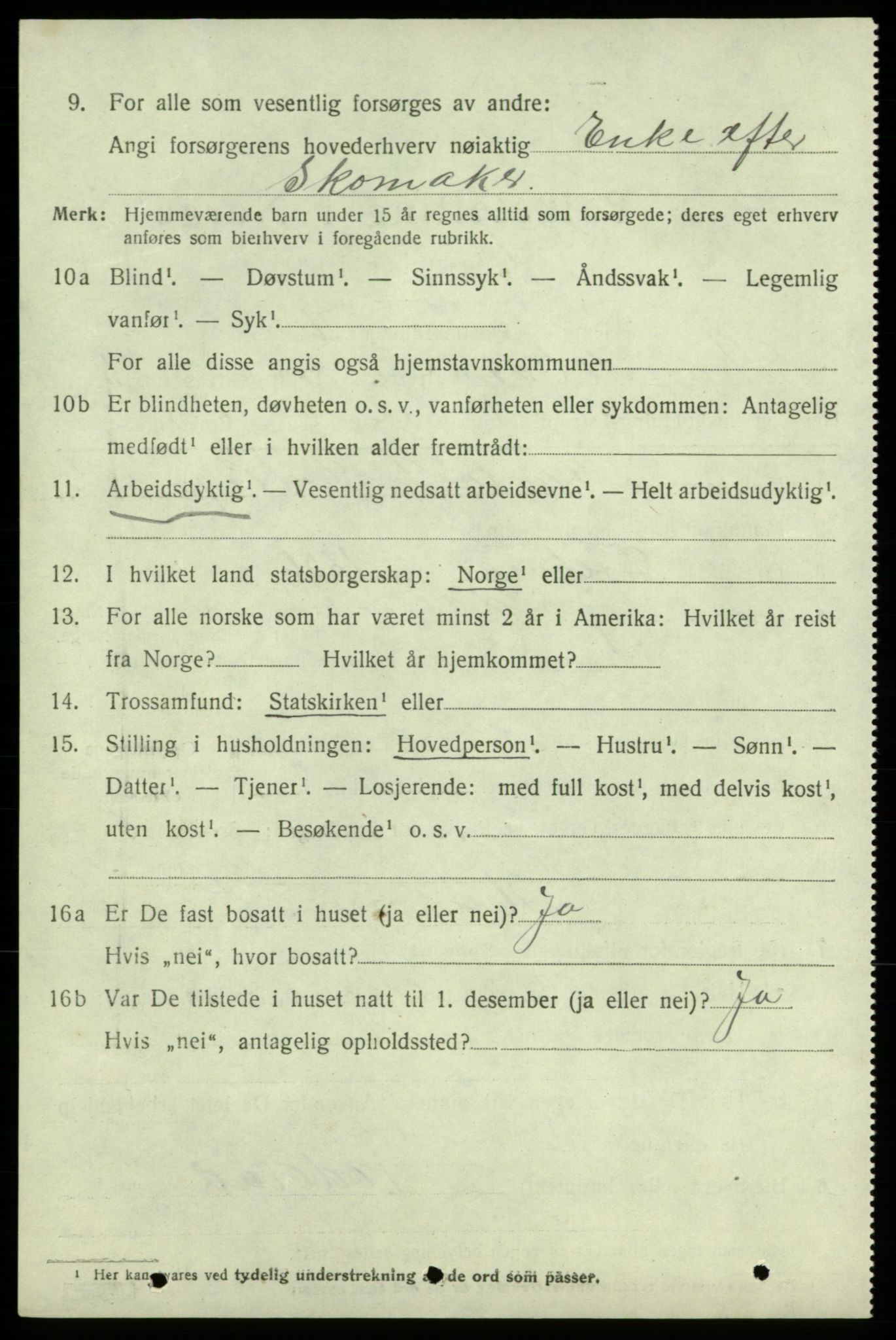 SAB, 1920 census for Strandebarm, 1920, p. 3775