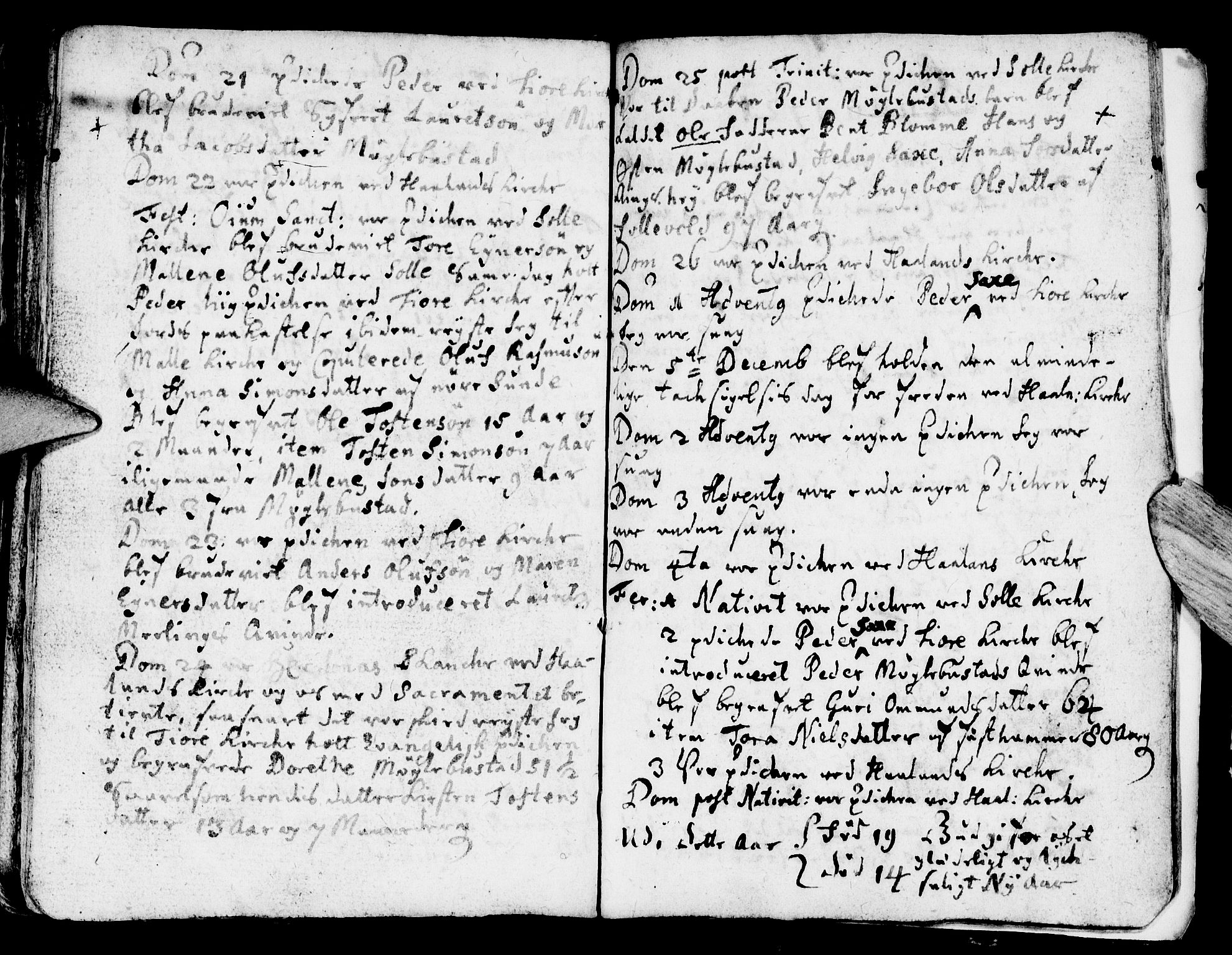 Håland sokneprestkontor, AV/SAST-A-101802/001/30BA/L0001: Parish register (official) no. A 1, 1671-1722