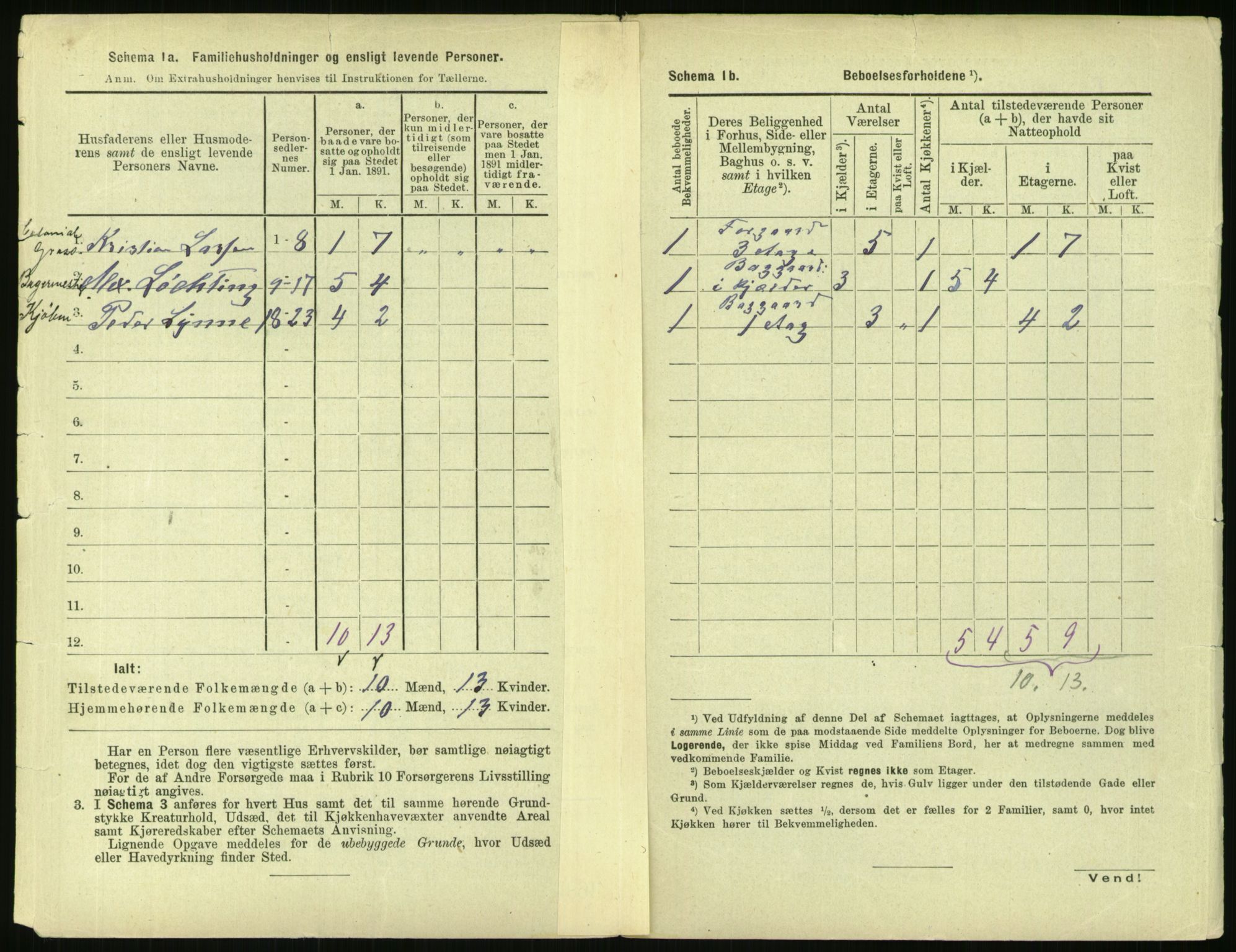 RA, 1891 census for 0301 Kristiania, 1891, p. 95266