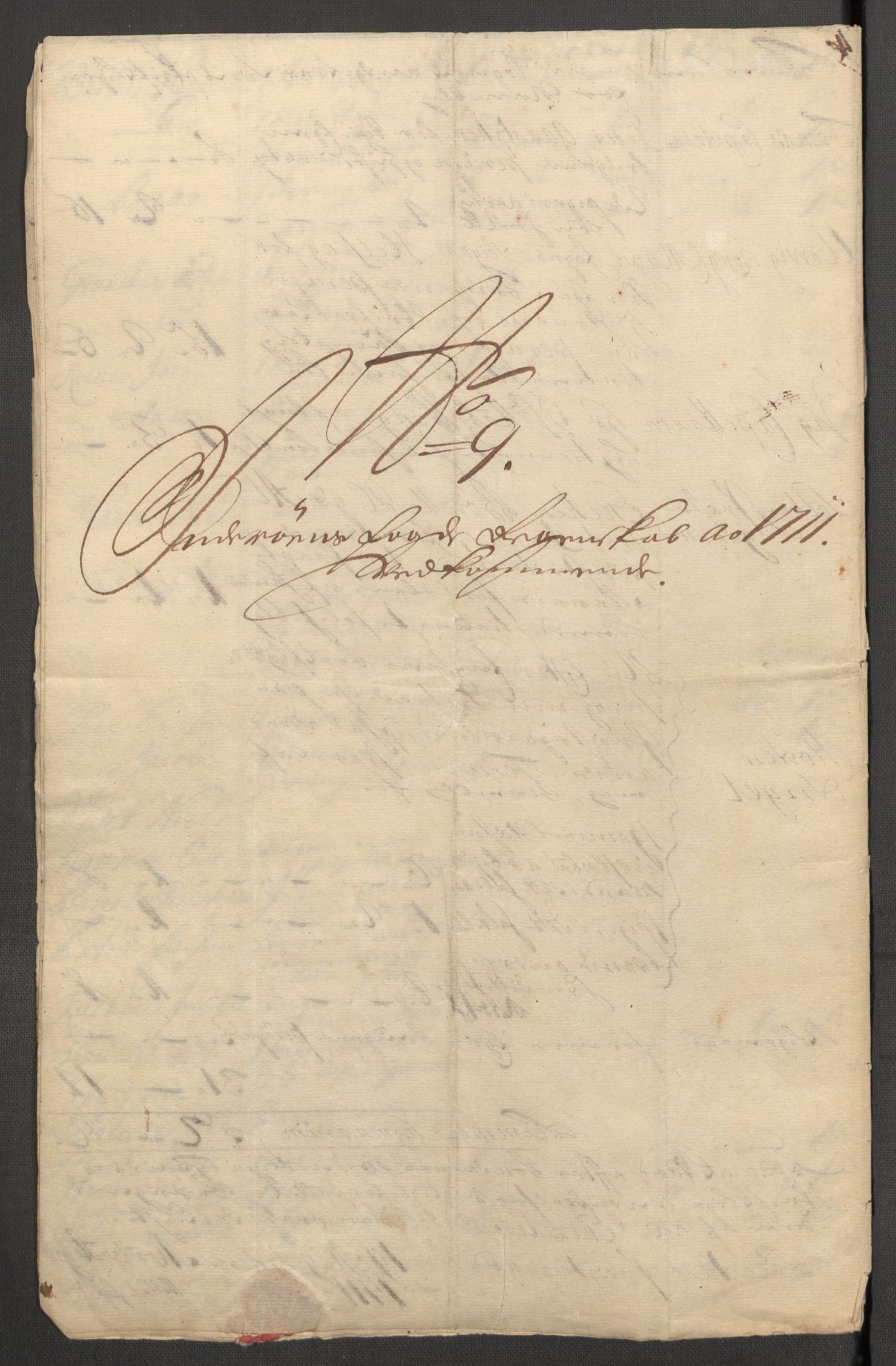 Rentekammeret inntil 1814, Reviderte regnskaper, Fogderegnskap, RA/EA-4092/R63/L4319: Fogderegnskap Inderøy, 1711, p. 240