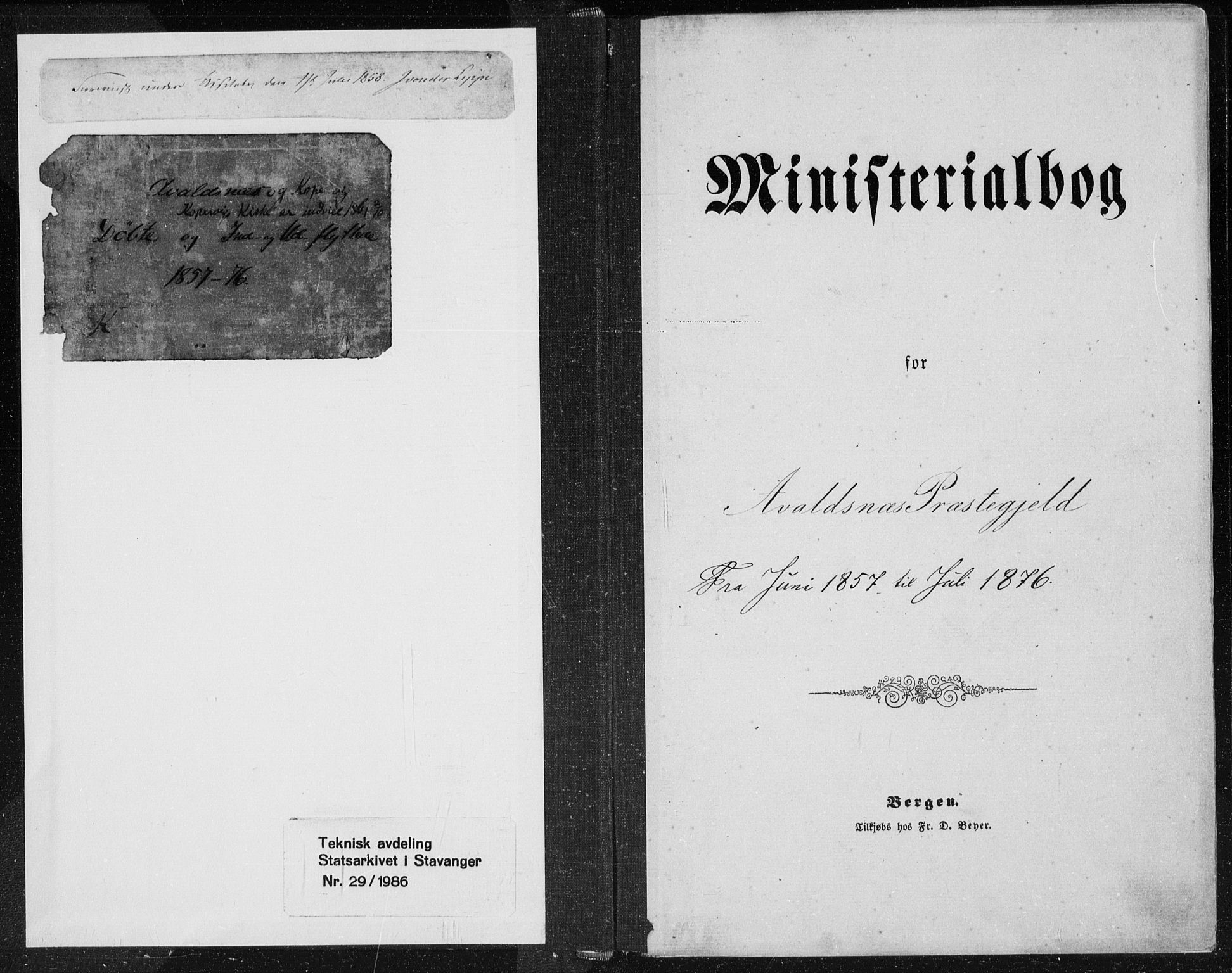 Avaldsnes sokneprestkontor, AV/SAST-A -101851/H/Ha/Haa/L0010: Parish register (official) no. A 10, 1857-1876