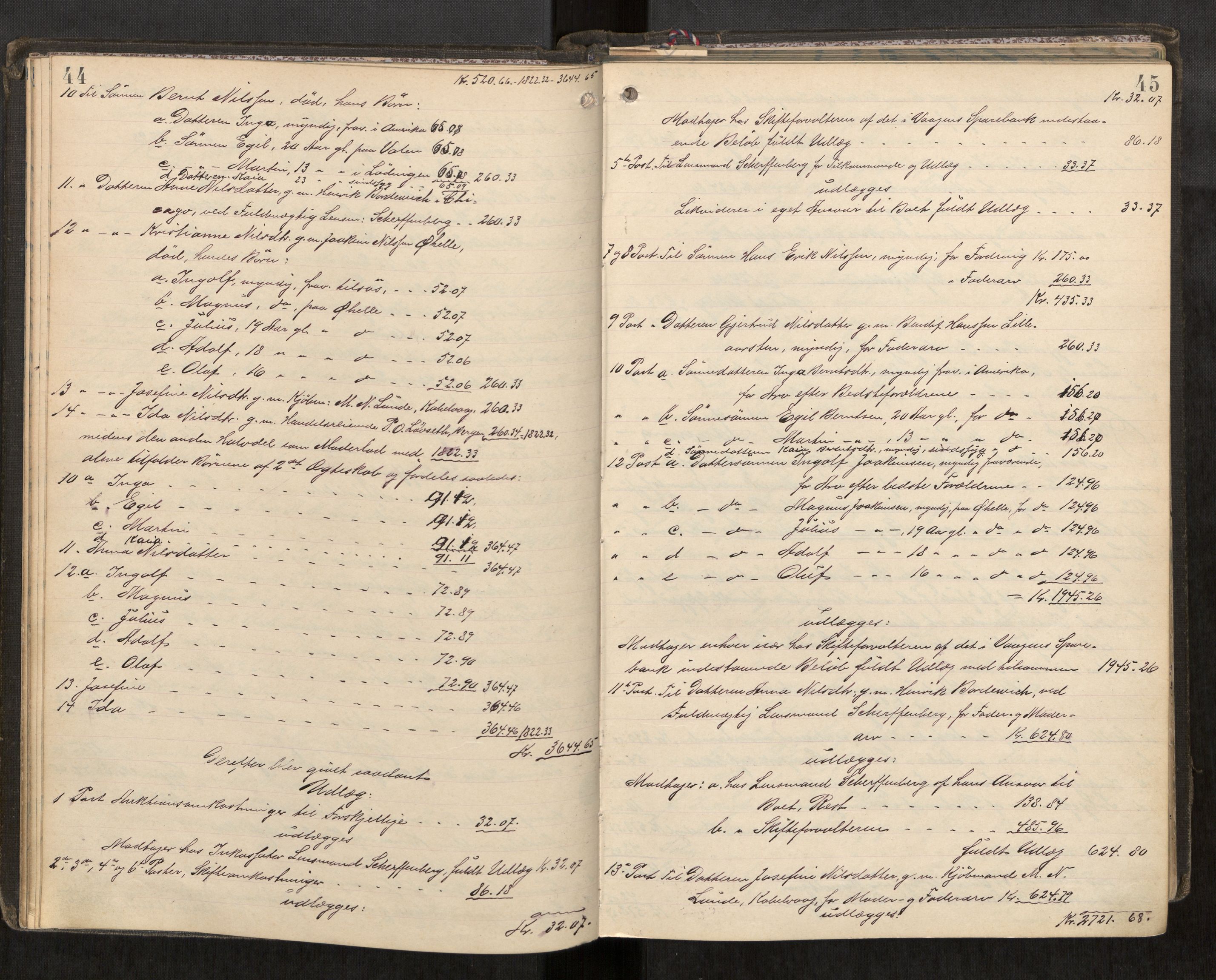 Lofoten sorenskriveri, AV/SAT-A-0017/1/3/3A/L0005: Skifteprotokoll, 1892-1897, p. 44-45