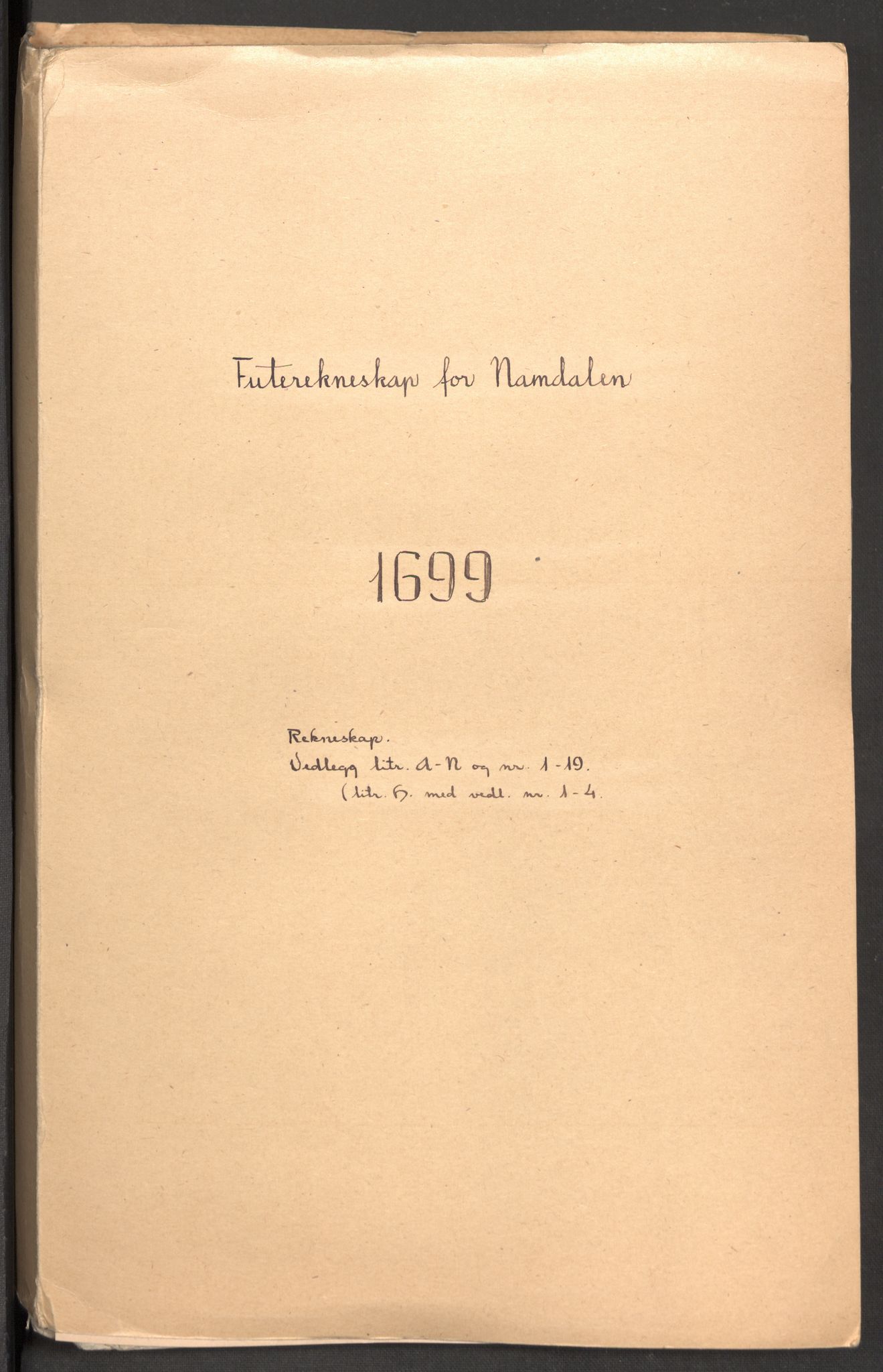 Rentekammeret inntil 1814, Reviderte regnskaper, Fogderegnskap, AV/RA-EA-4092/R64/L4426: Fogderegnskap Namdal, 1699-1700, p. 2