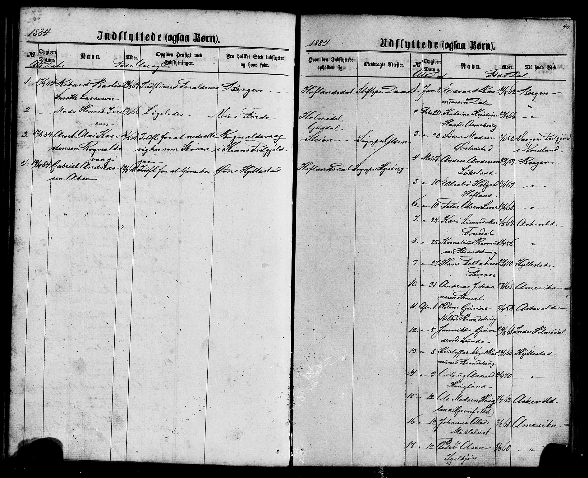 Fjaler sokneprestembete, SAB/A-79801/H/Haa/Haaa/L0010: Parish register (official) no. A 10, 1866-1886, p. 40