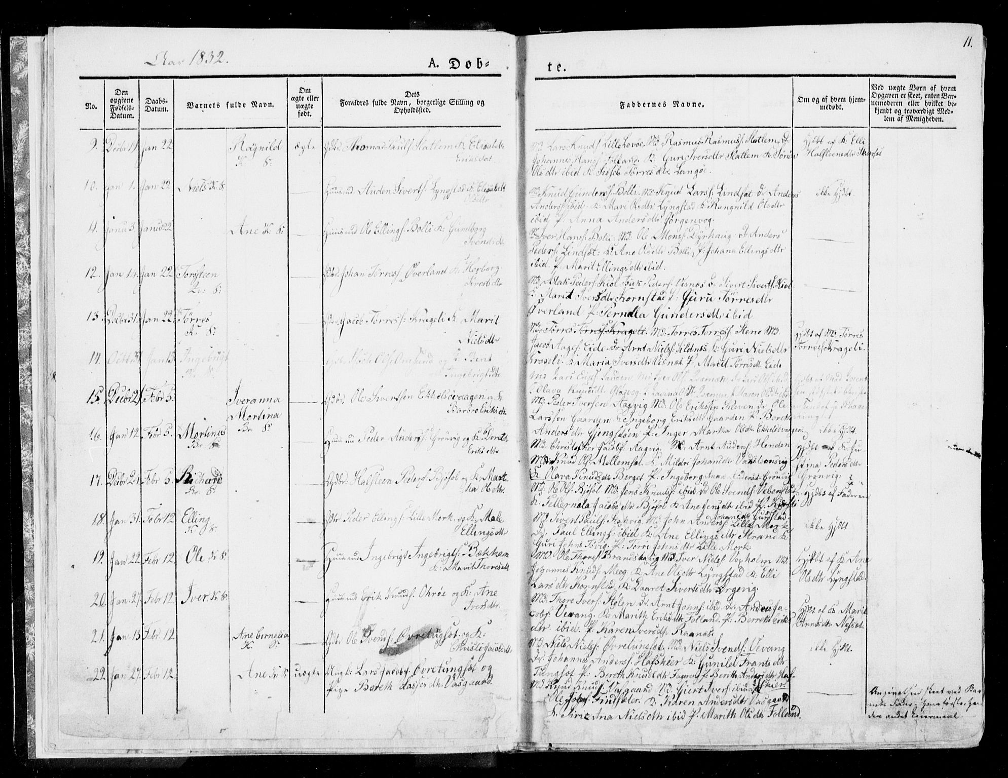Ministerialprotokoller, klokkerbøker og fødselsregistre - Møre og Romsdal, AV/SAT-A-1454/568/L0803: Parish register (official) no. 568A10, 1830-1853, p. 11