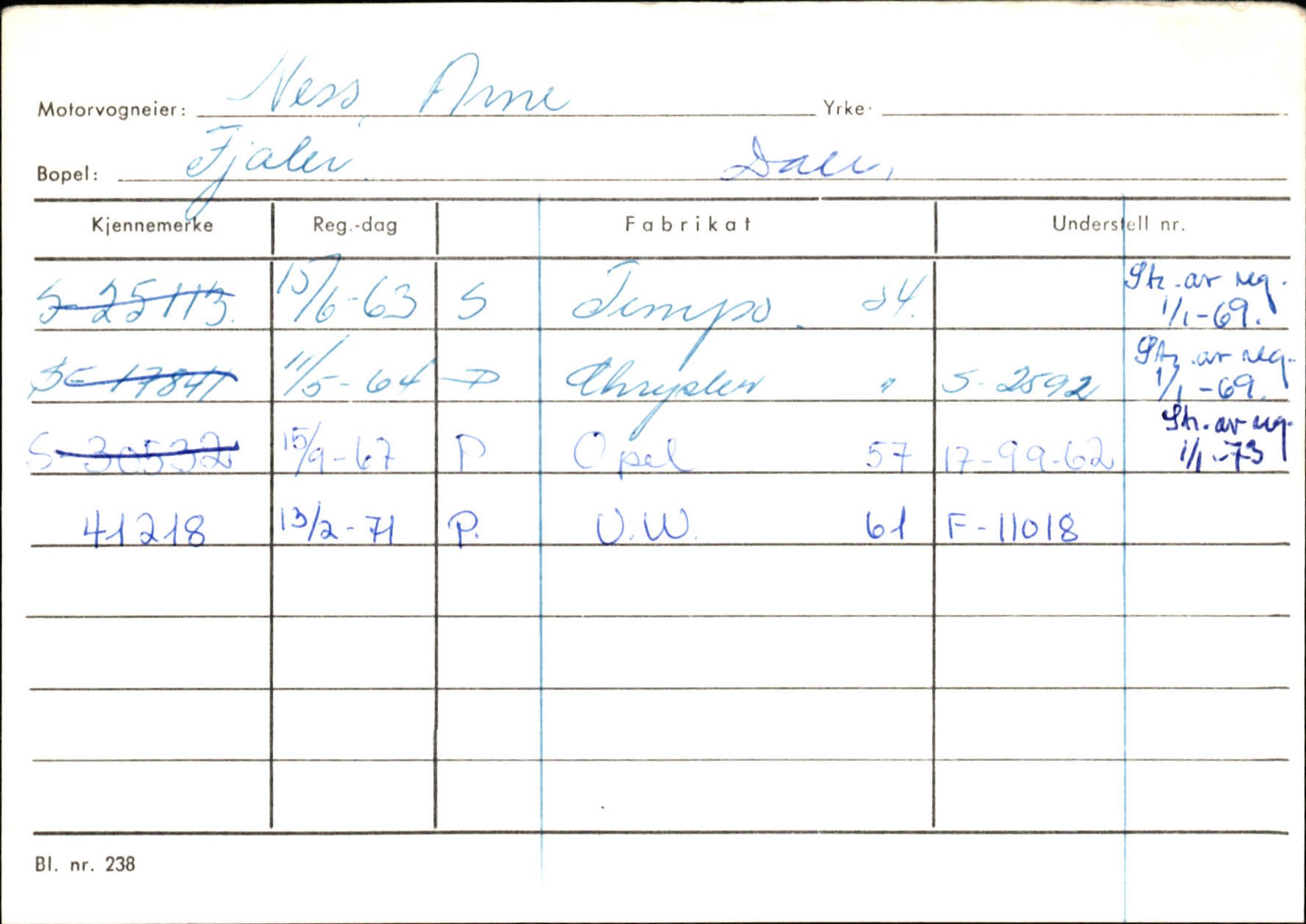 Statens vegvesen, Sogn og Fjordane vegkontor, AV/SAB-A-5301/4/F/L0125: Eigarregister Sogndal V-Å. Aurland A-Å. Fjaler A-N, 1945-1975, p. 2635