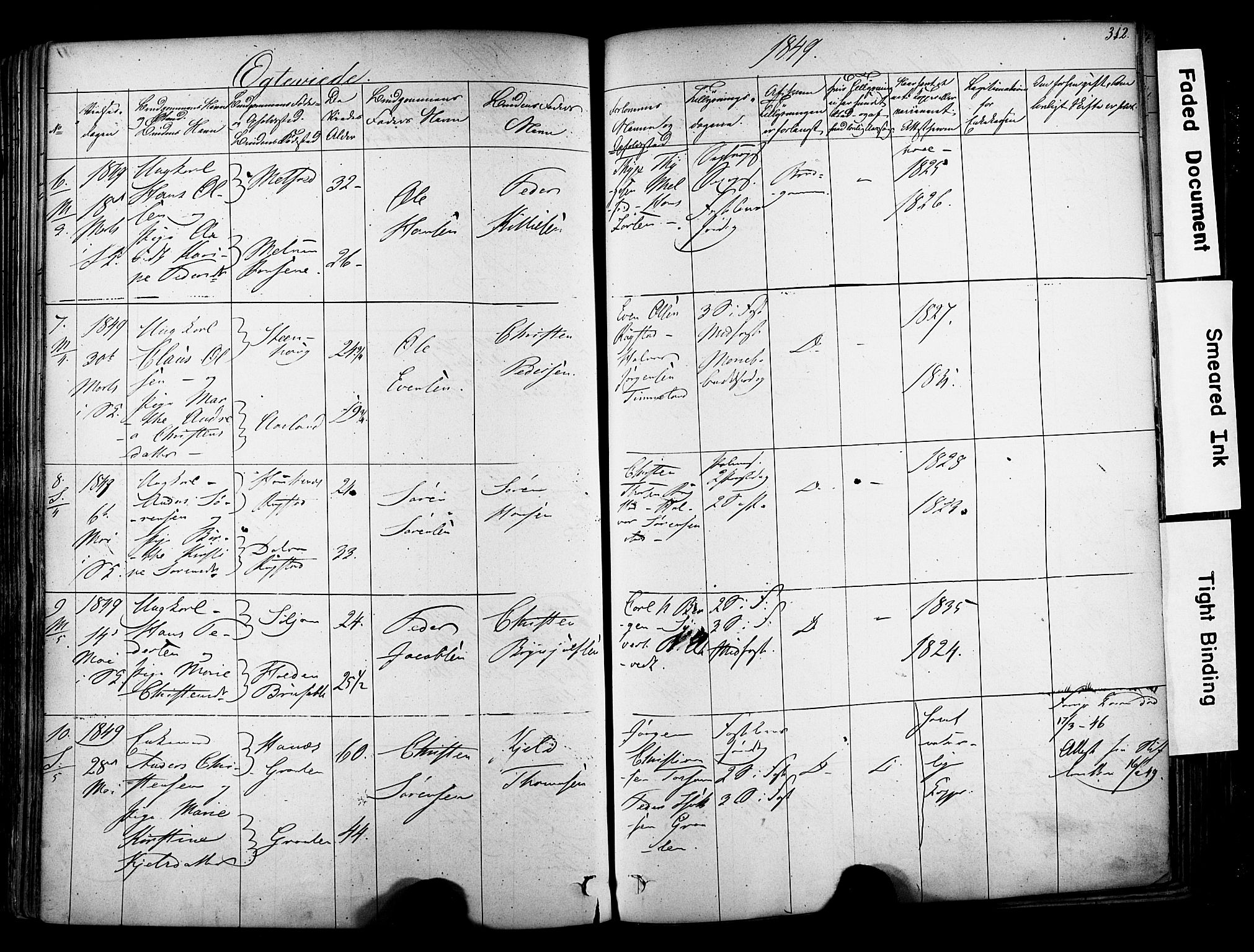 Solum kirkebøker, SAKO/A-306/F/Fa/L0006: Parish register (official) no. I 6, 1844-1855, p. 312