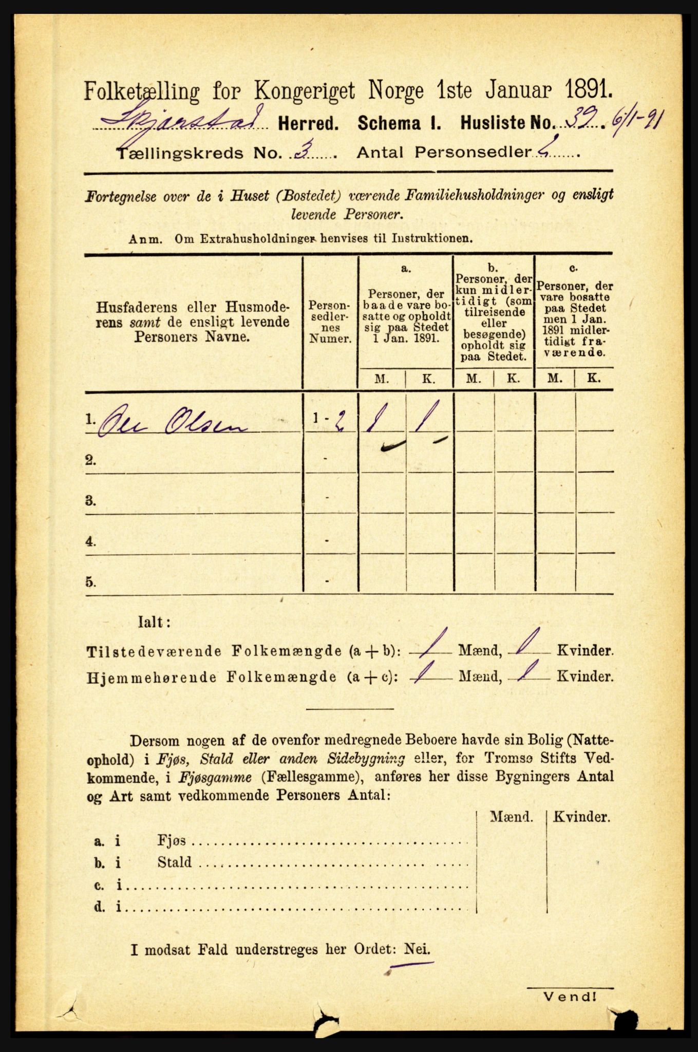 RA, 1891 census for 1842 Skjerstad, 1891, p. 728