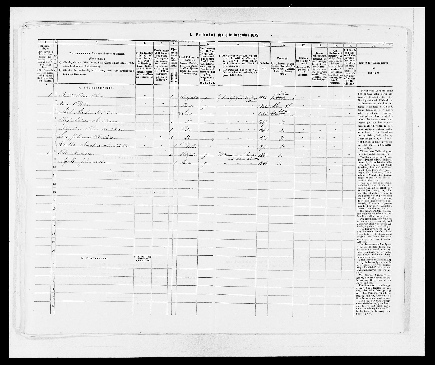 SAB, 1875 census for 1247P Askøy, 1875, p. 1515