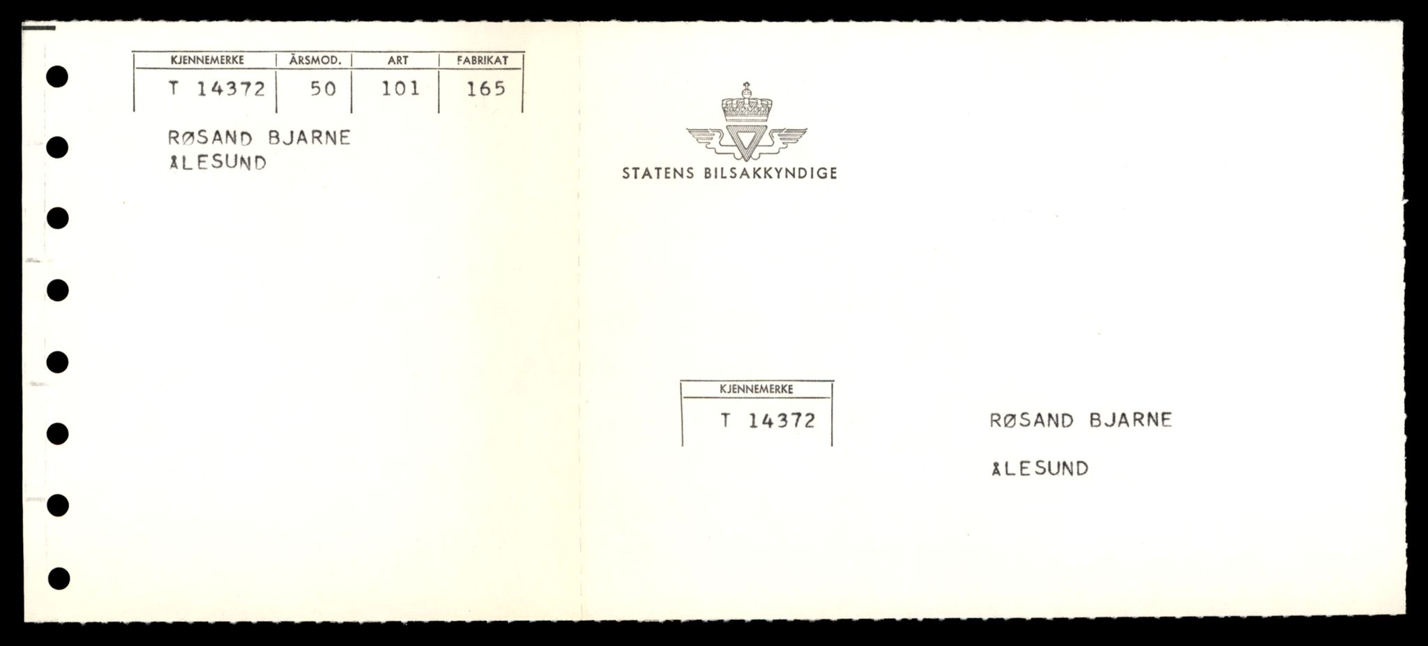 Møre og Romsdal vegkontor - Ålesund trafikkstasjon, AV/SAT-A-4099/F/Fe/L0045: Registreringskort for kjøretøy T 14320 - T 14444, 1927-1998, p. 1385