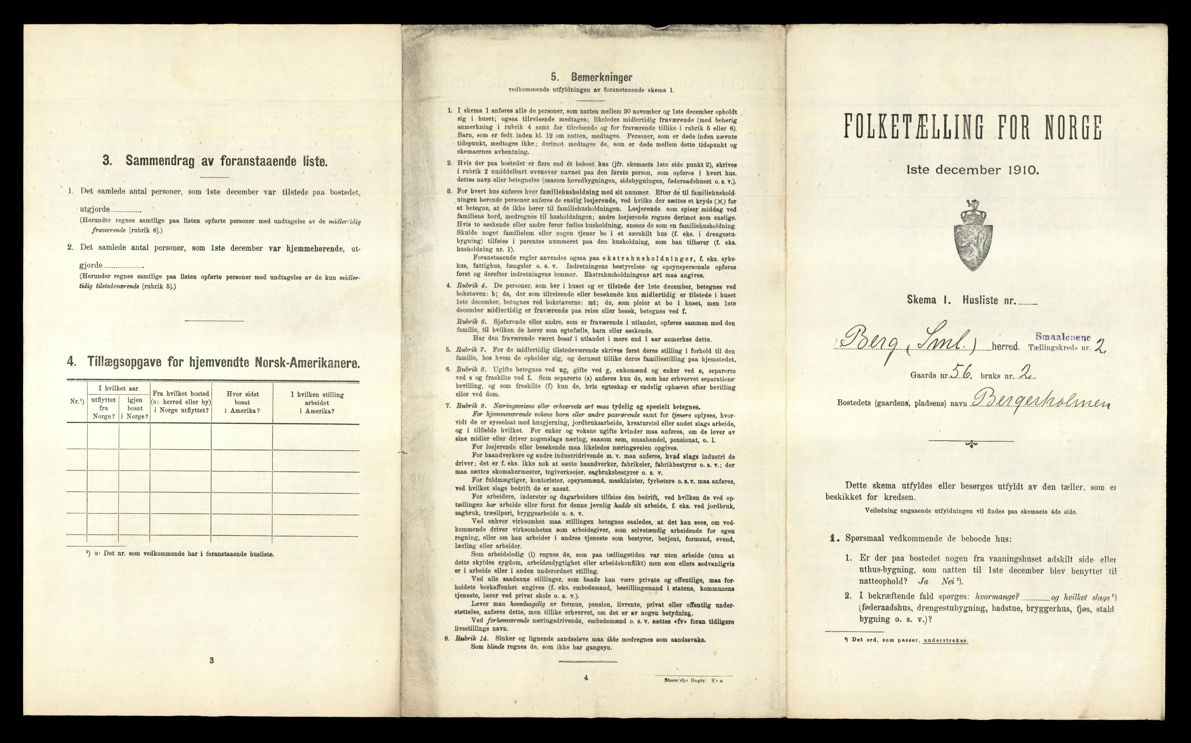 RA, 1910 census for Berg, 1910, p. 757