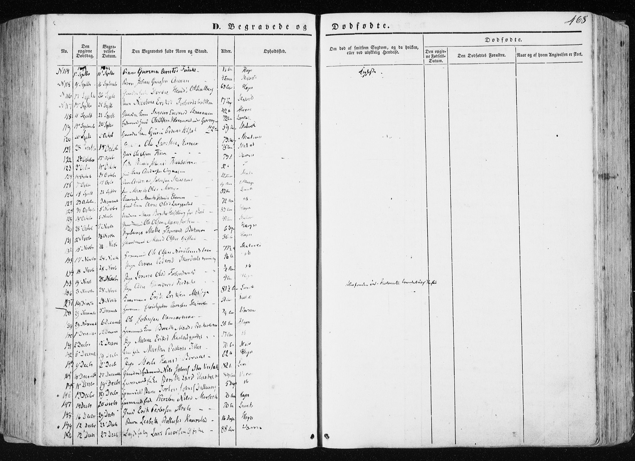 Ministerialprotokoller, klokkerbøker og fødselsregistre - Nord-Trøndelag, AV/SAT-A-1458/709/L0074: Parish register (official) no. 709A14, 1845-1858, p. 468