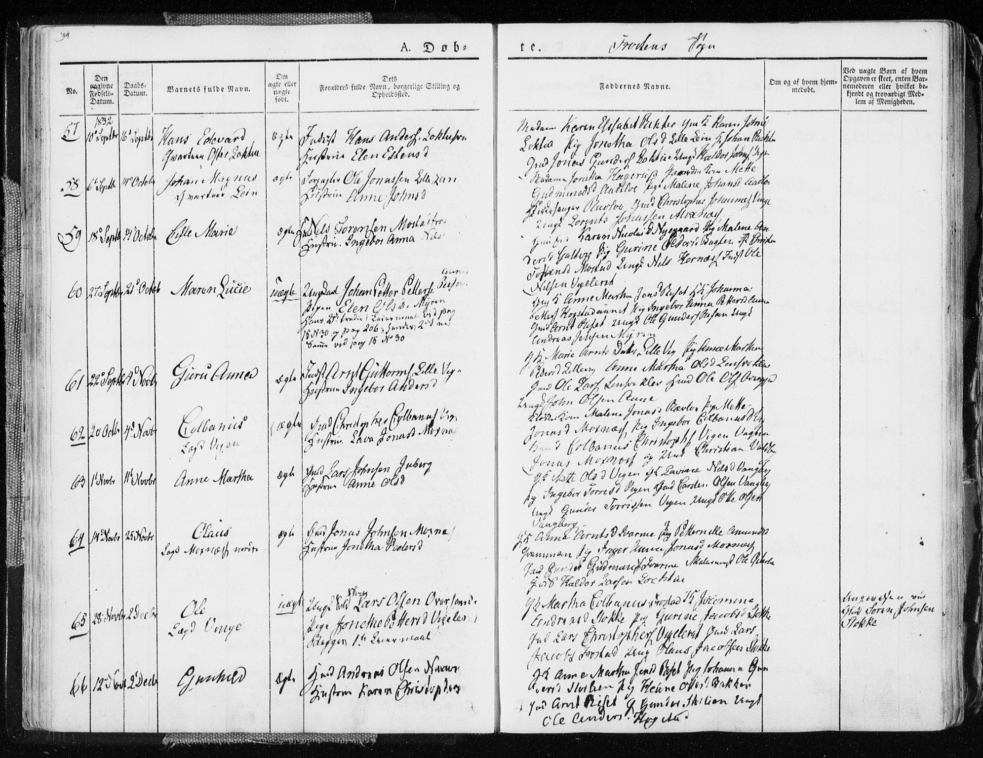 Ministerialprotokoller, klokkerbøker og fødselsregistre - Nord-Trøndelag, SAT/A-1458/713/L0114: Parish register (official) no. 713A05, 1827-1839, p. 34